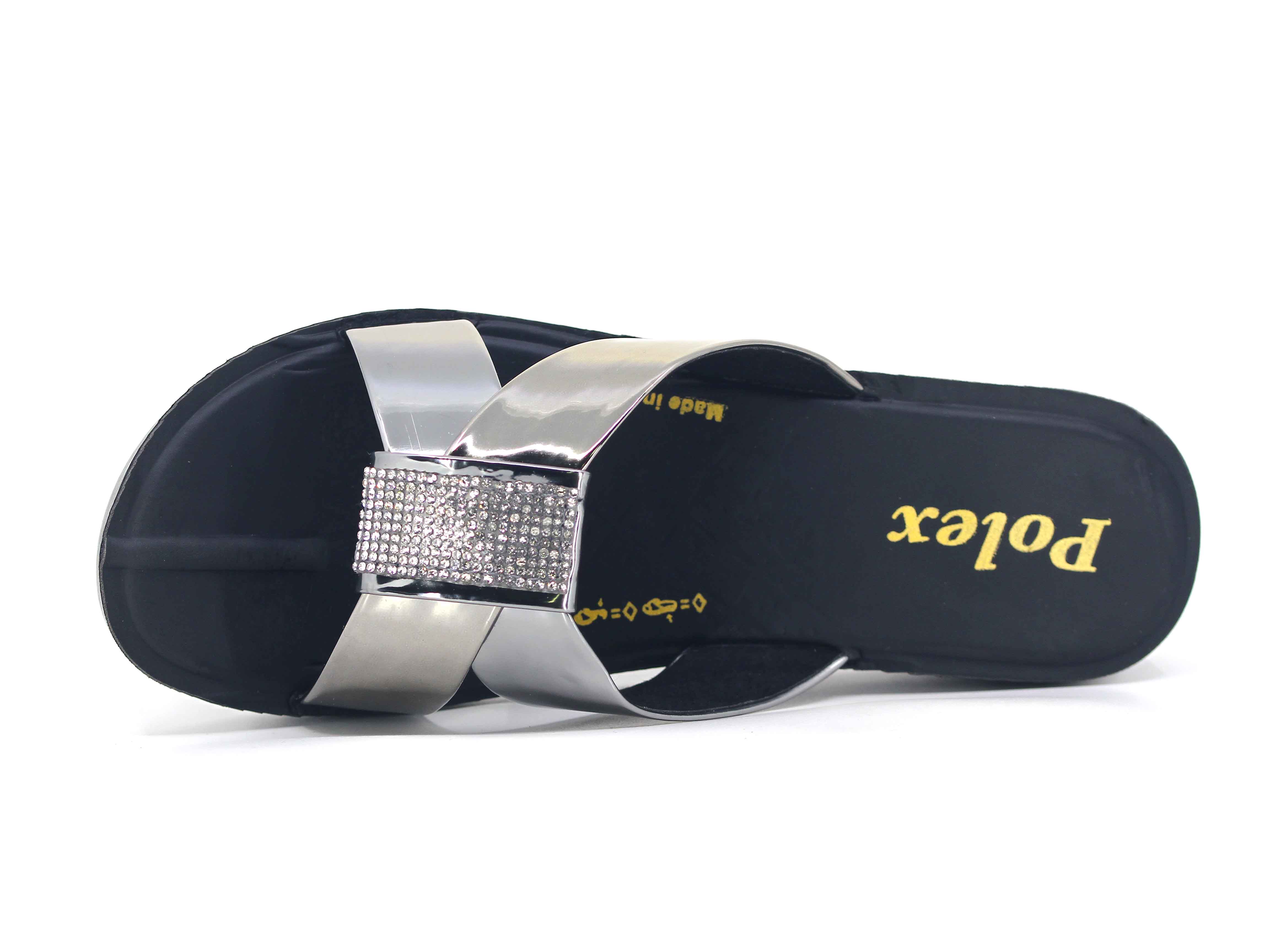 Polex Zenne Z311 Taşlı Ayna Bantlı Günlük Terlik - 2