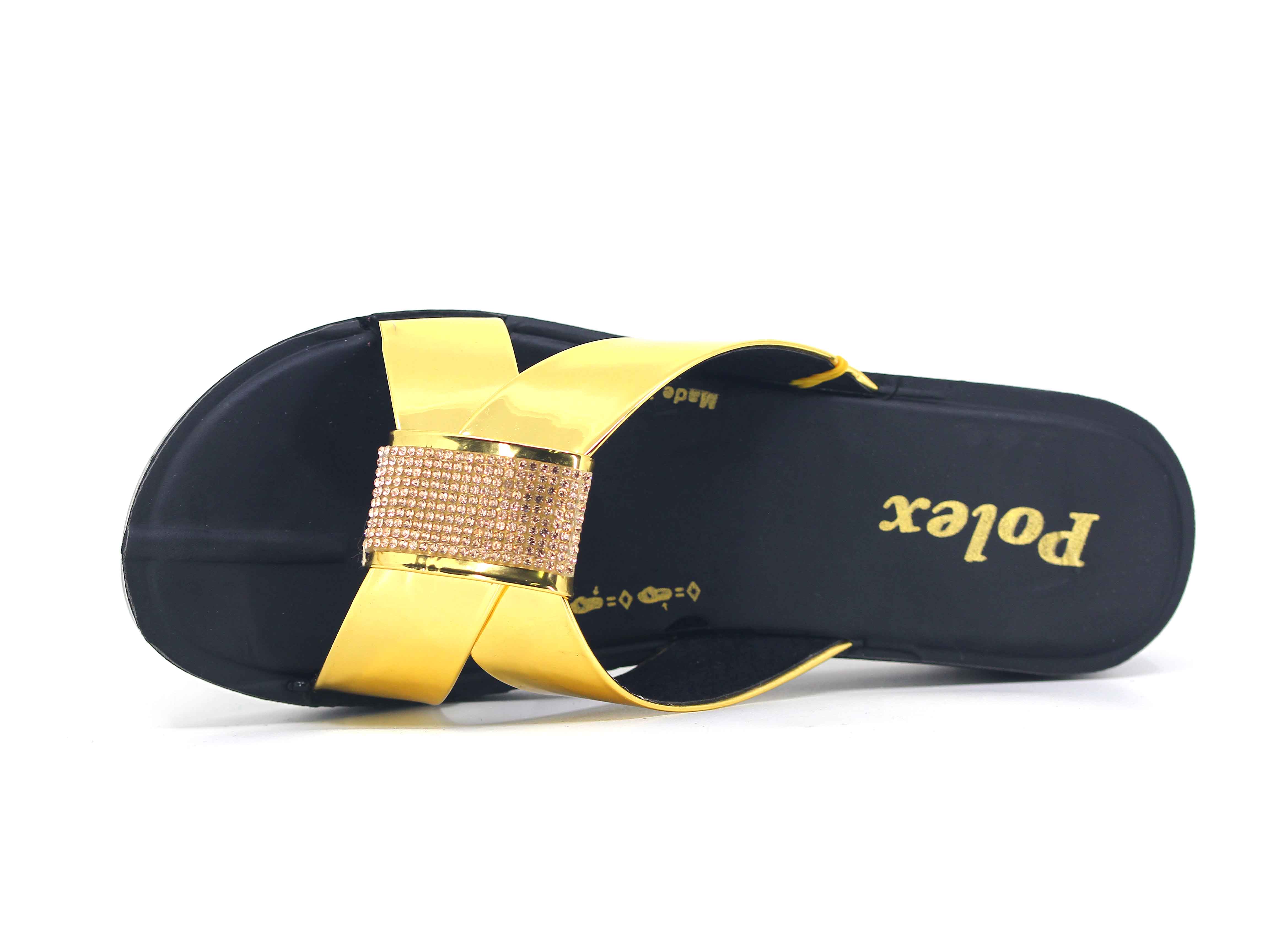 Polex Zenne Z311 Taşlı Ayna Bantlı Günlük Terlik - 2