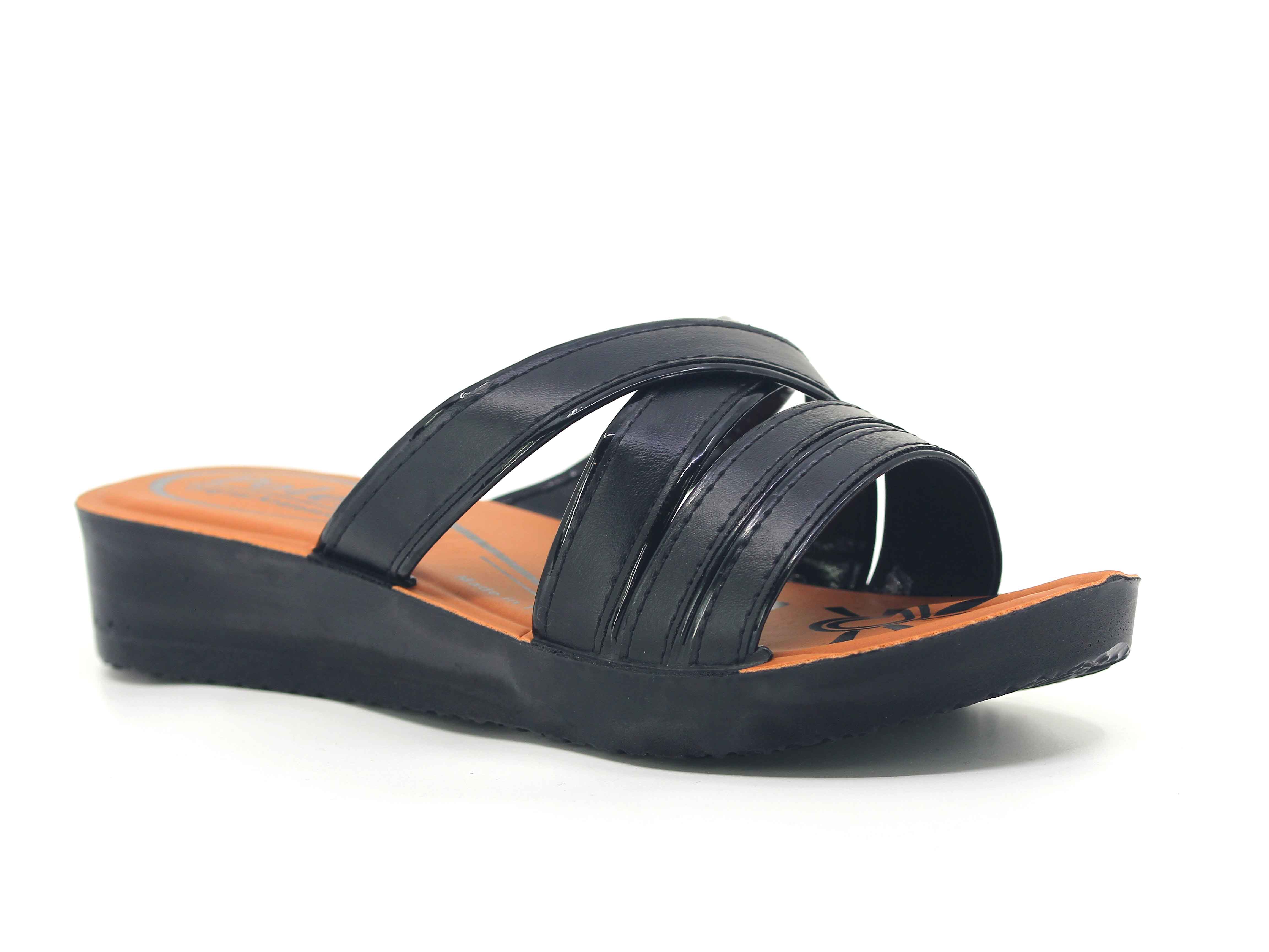 Polex Zenne Z459 Düz Çapraz Günlük Terlik - 1