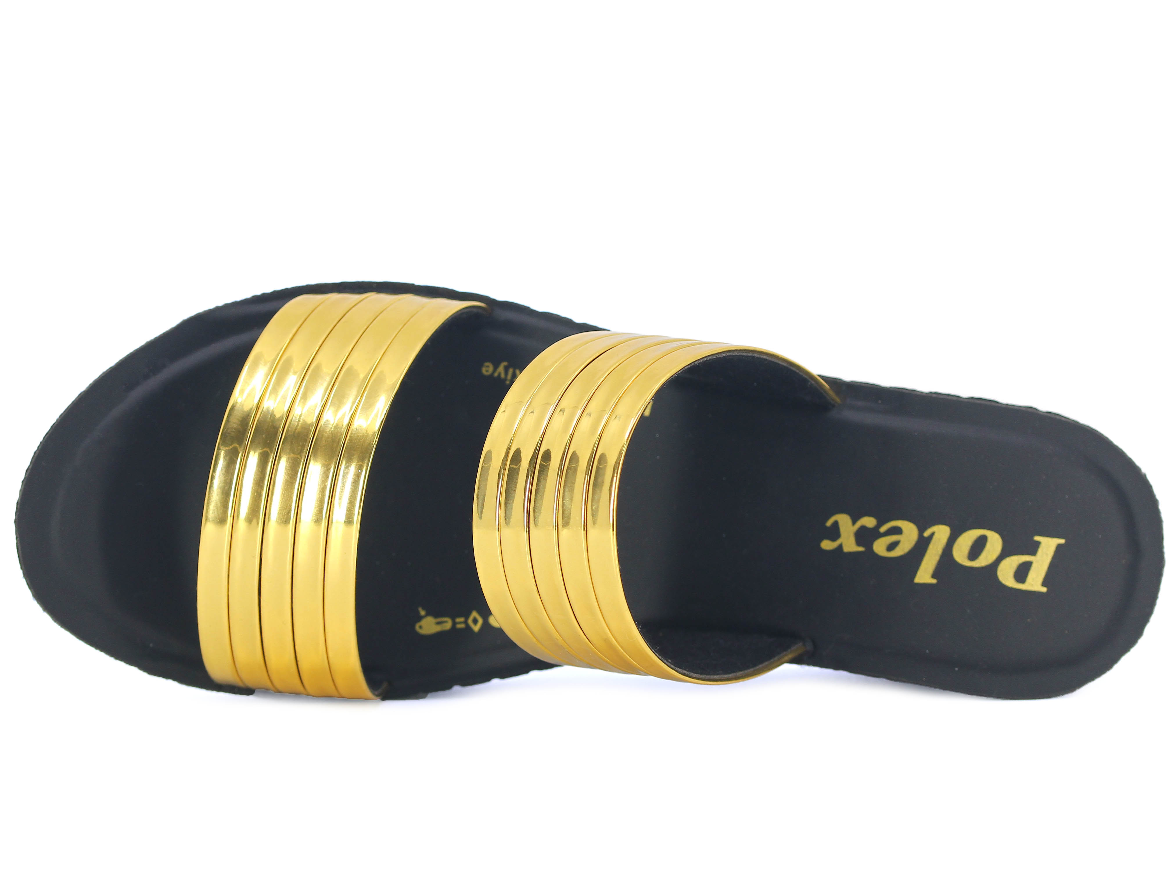 Polex Zenne Z546 Çift Ayrı Beşer Ayna Bantlı Günlük Terlik - 2