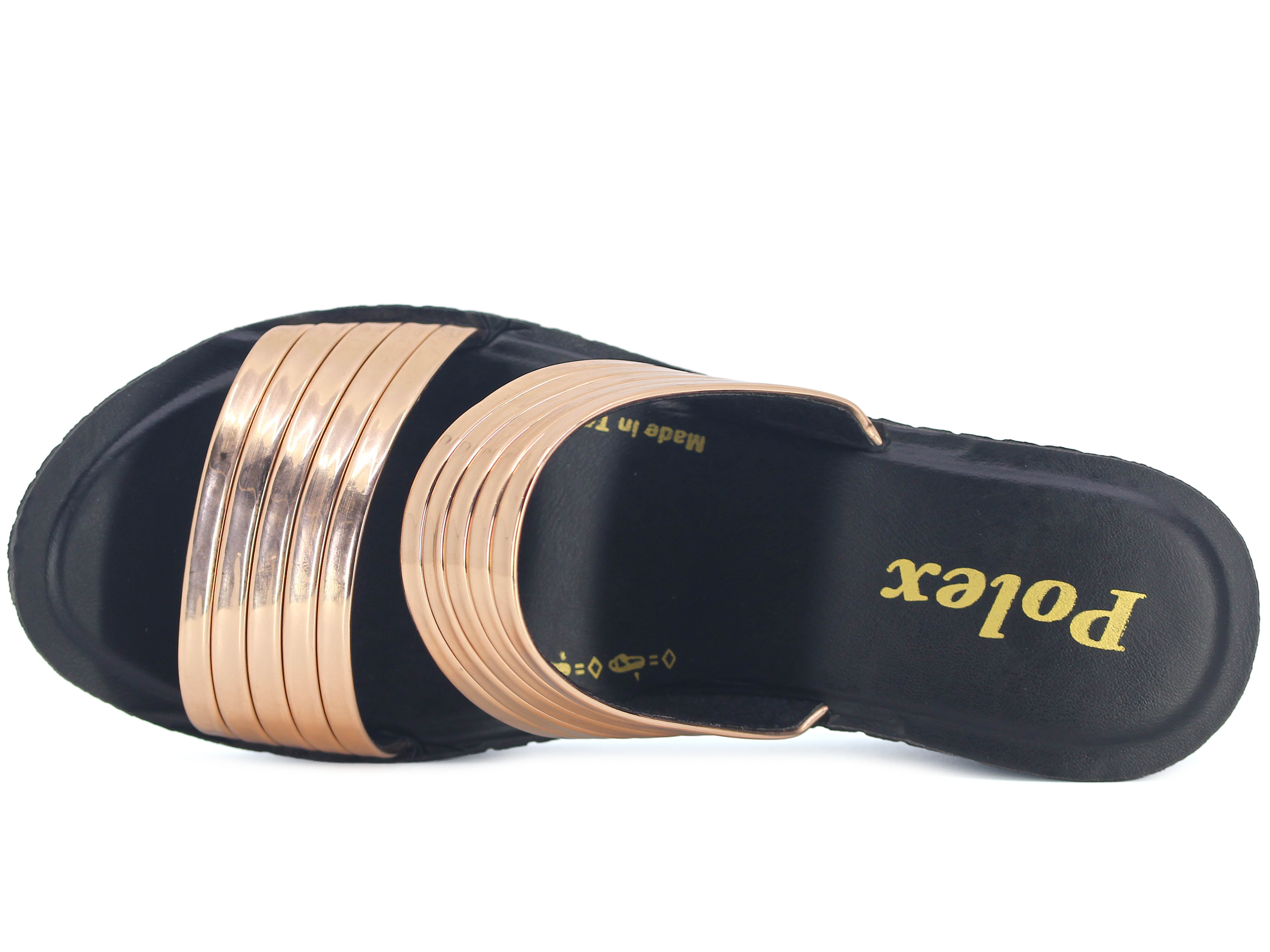 Polex Zenne Z546 Çift Ayrı Beşer Ayna Bantlı Günlük Terlik - 2