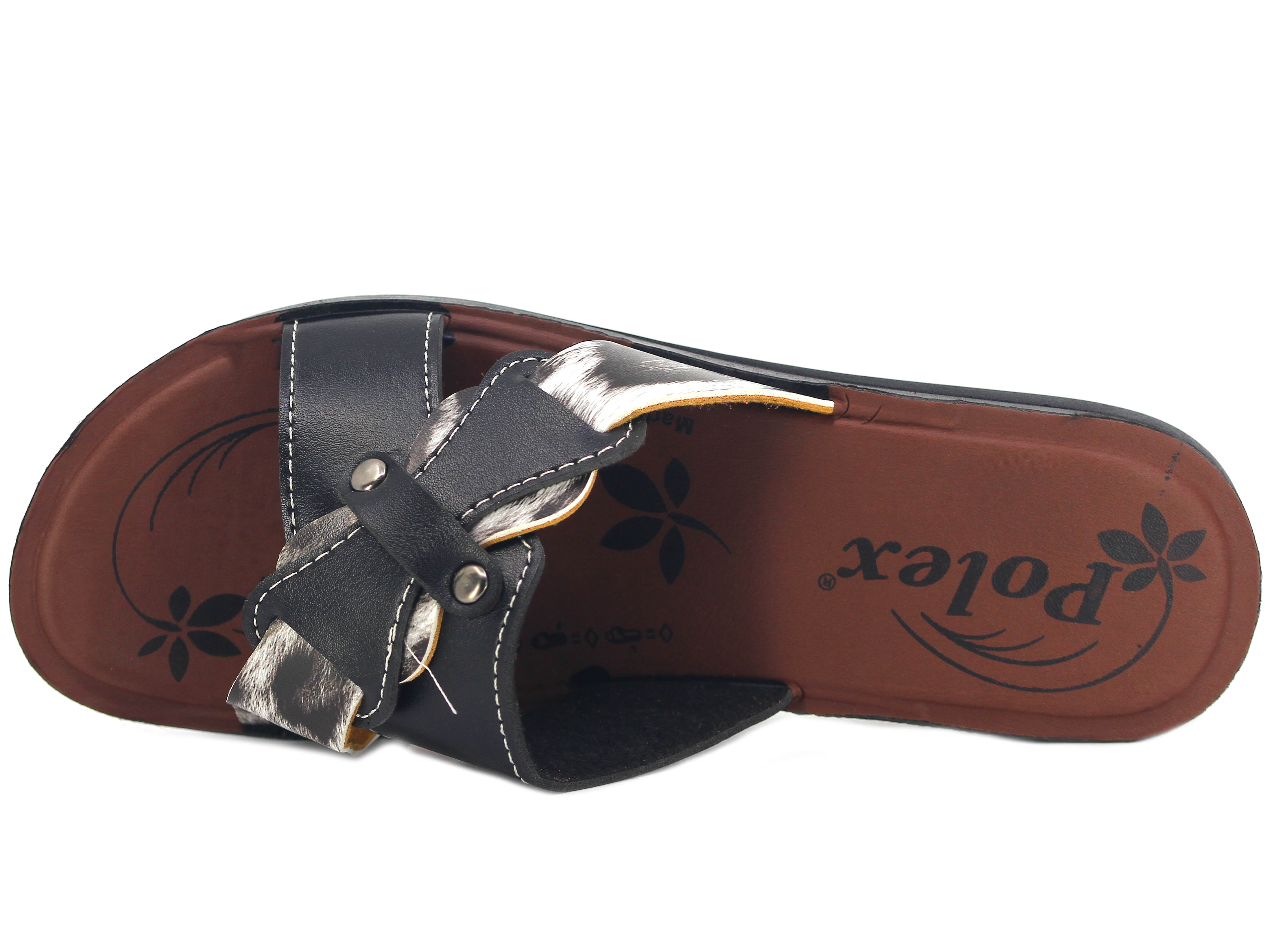 Polex Zenne N-503-Z481 Geçmeli İki Rivetli Cilt Günlük Terlik - 2