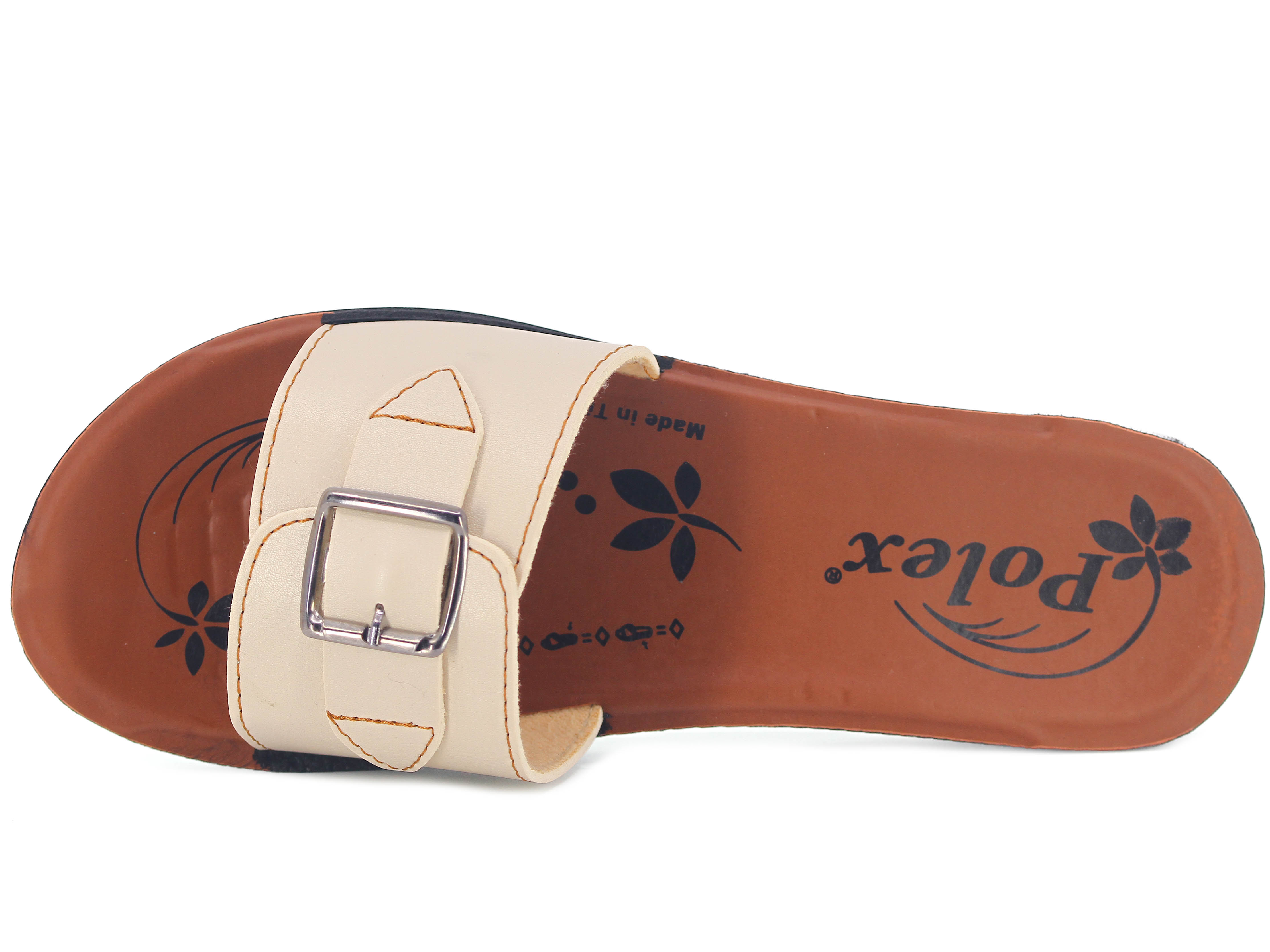 Polex Zenne N501-A24 Ortadan Tek Tokalı Büyük Beden (a224) Günlük Terlik - 2
