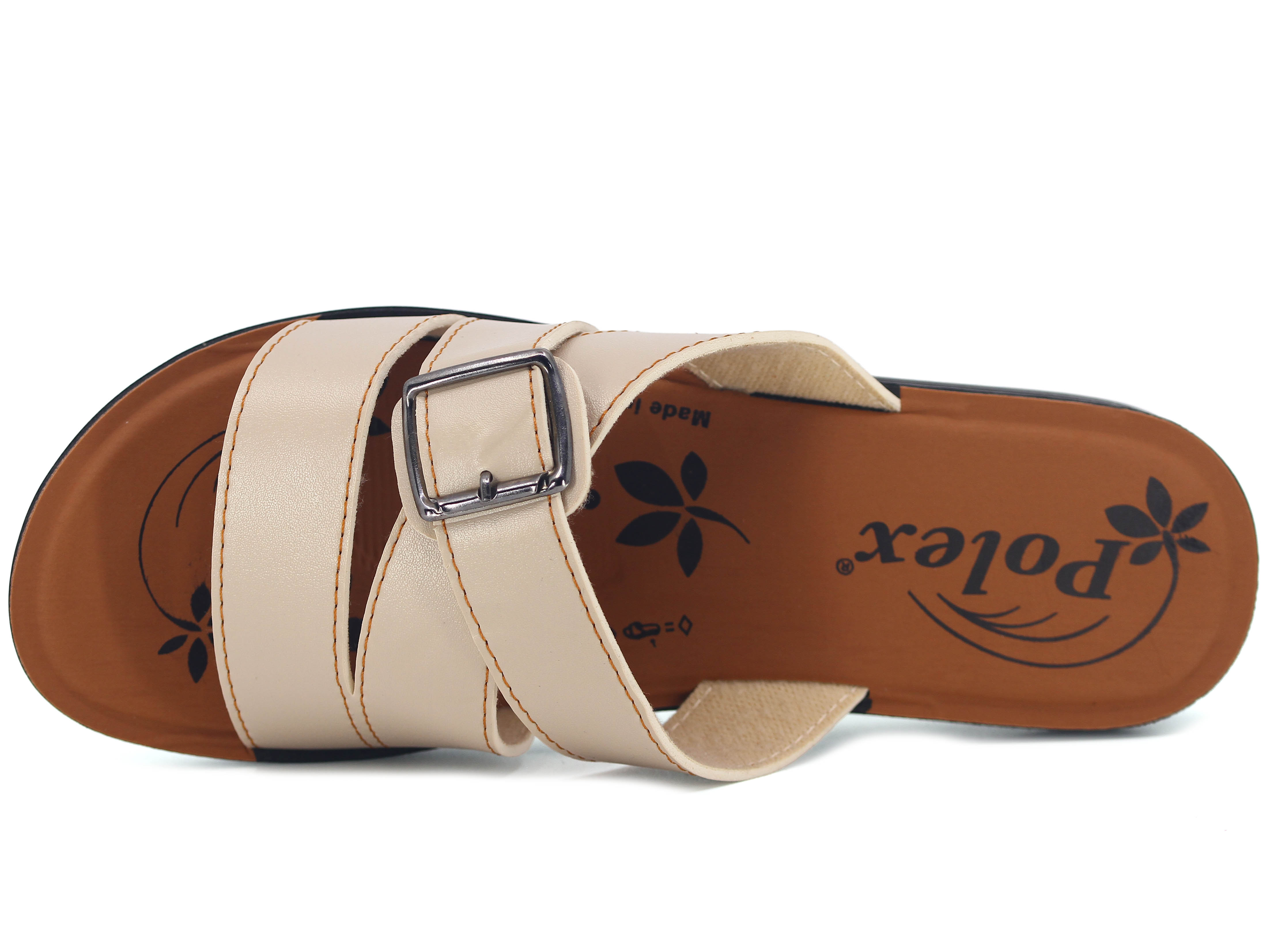 Polex Zenne N503-Z479 Düz Çapraz Tokalı Günlük Terlik - 2