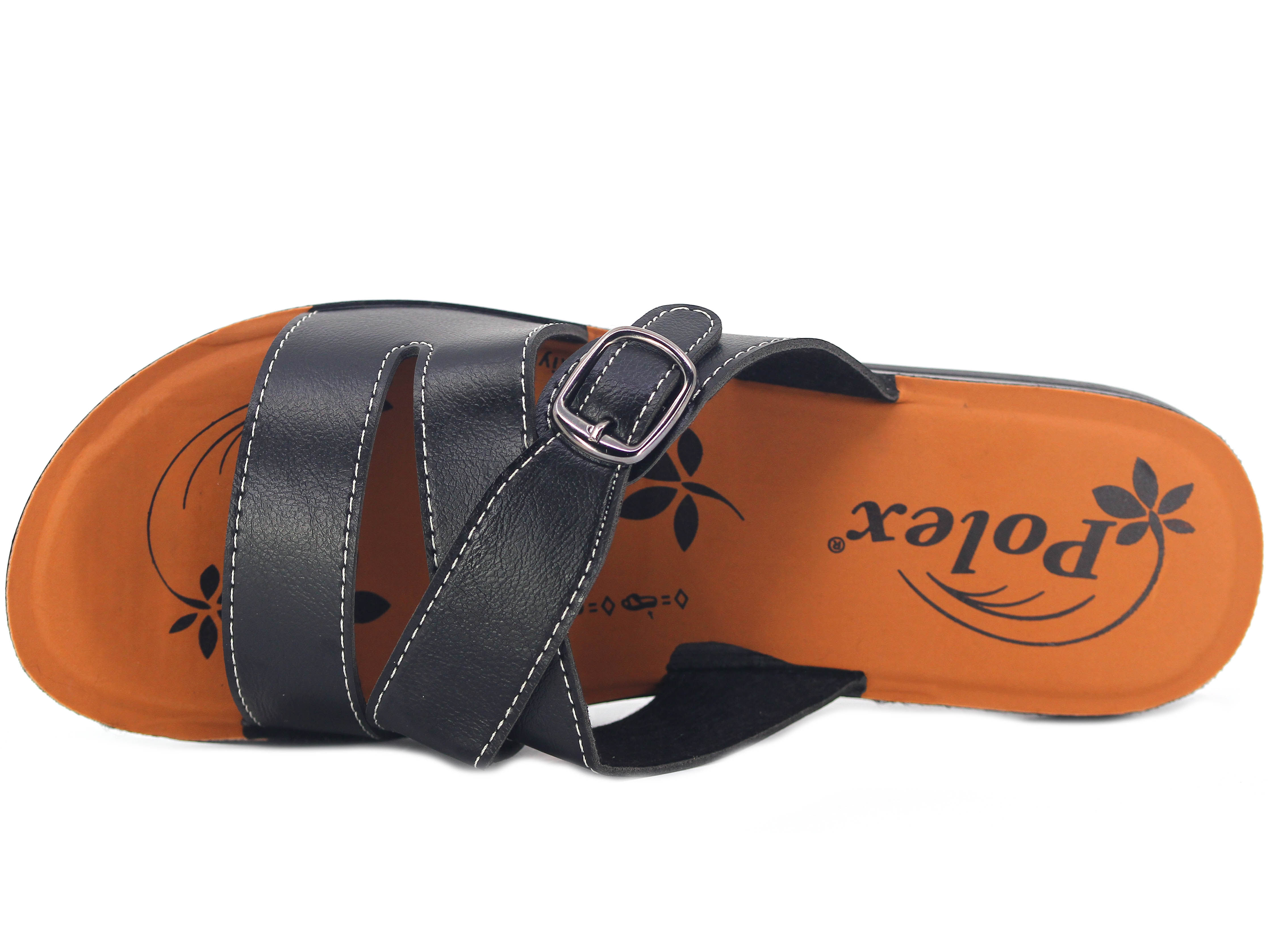 Polex Zenne N503-Z480 Düz Çapraz Tokalı Günlük Terlik - 2