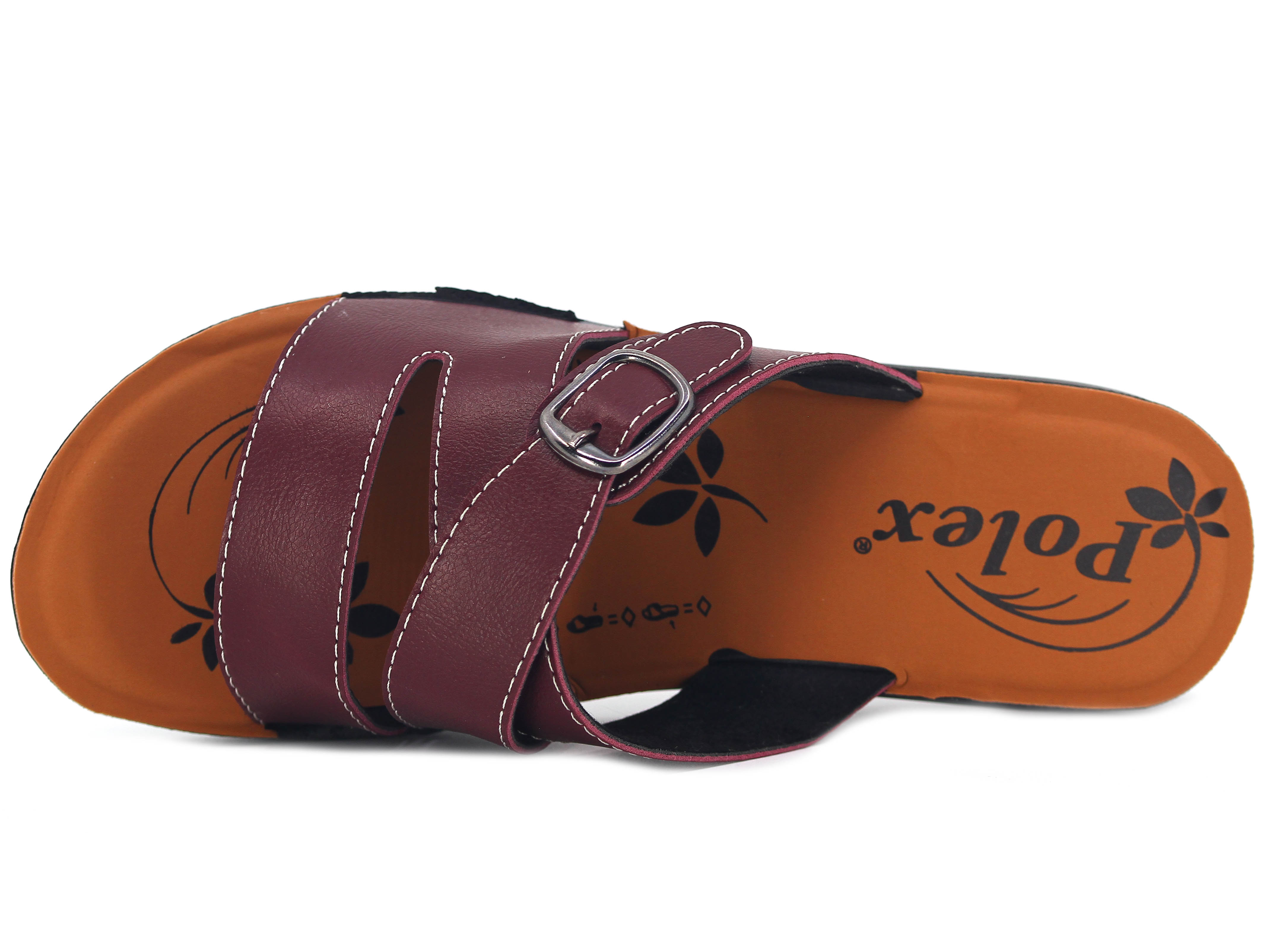 Polex Zenne N503-Z480 Düz Çapraz Tokalı Günlük Terlik - 2