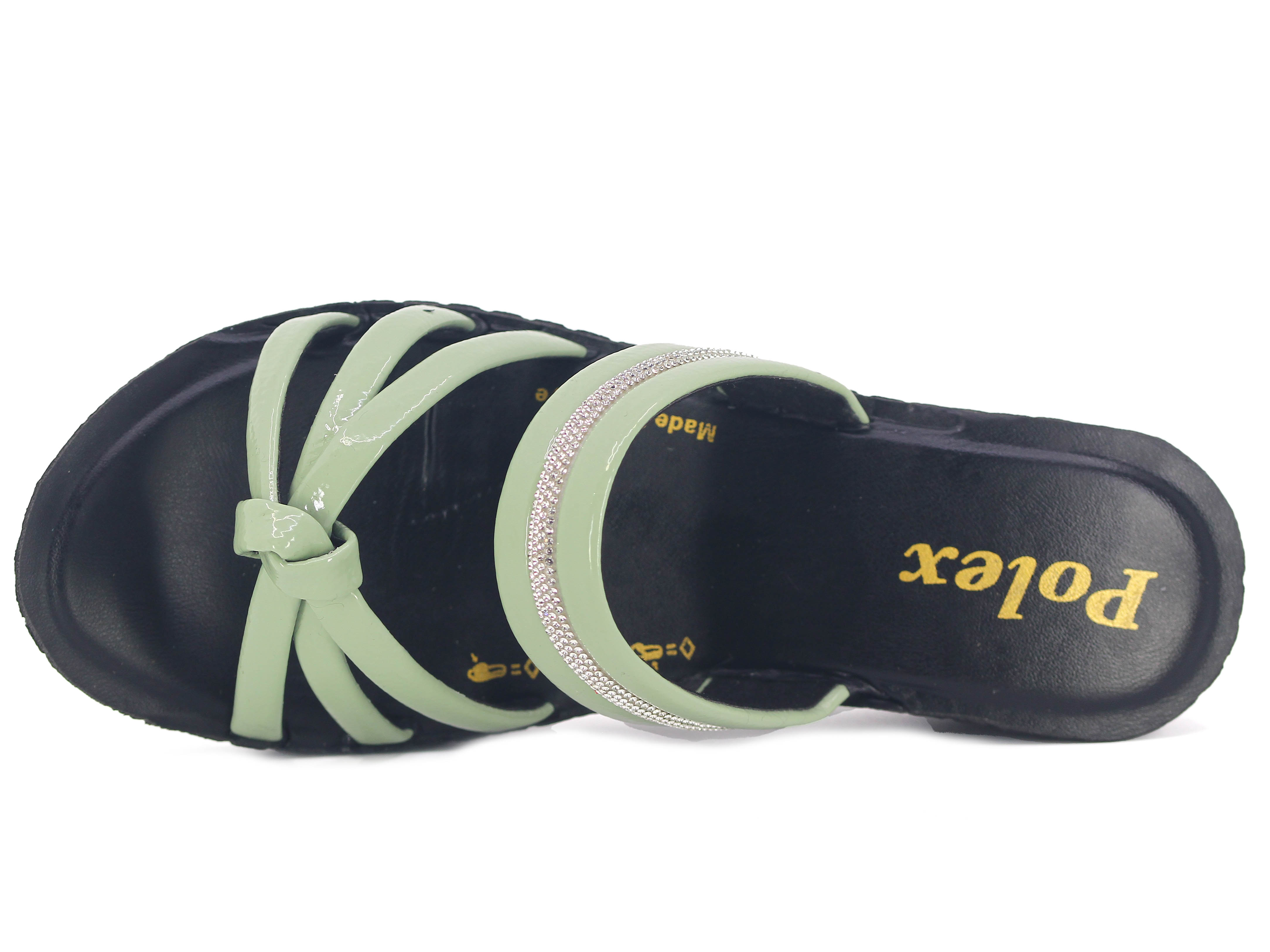 Polex Zenne Z543 Yüksek Taşlı Günlük Terlik - 2