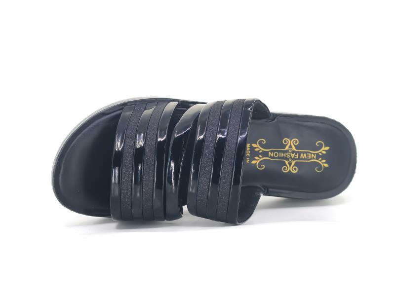 Polex Zenne 540-501 Çift Ayna Bantlı Simli Günlük Terlik - 2