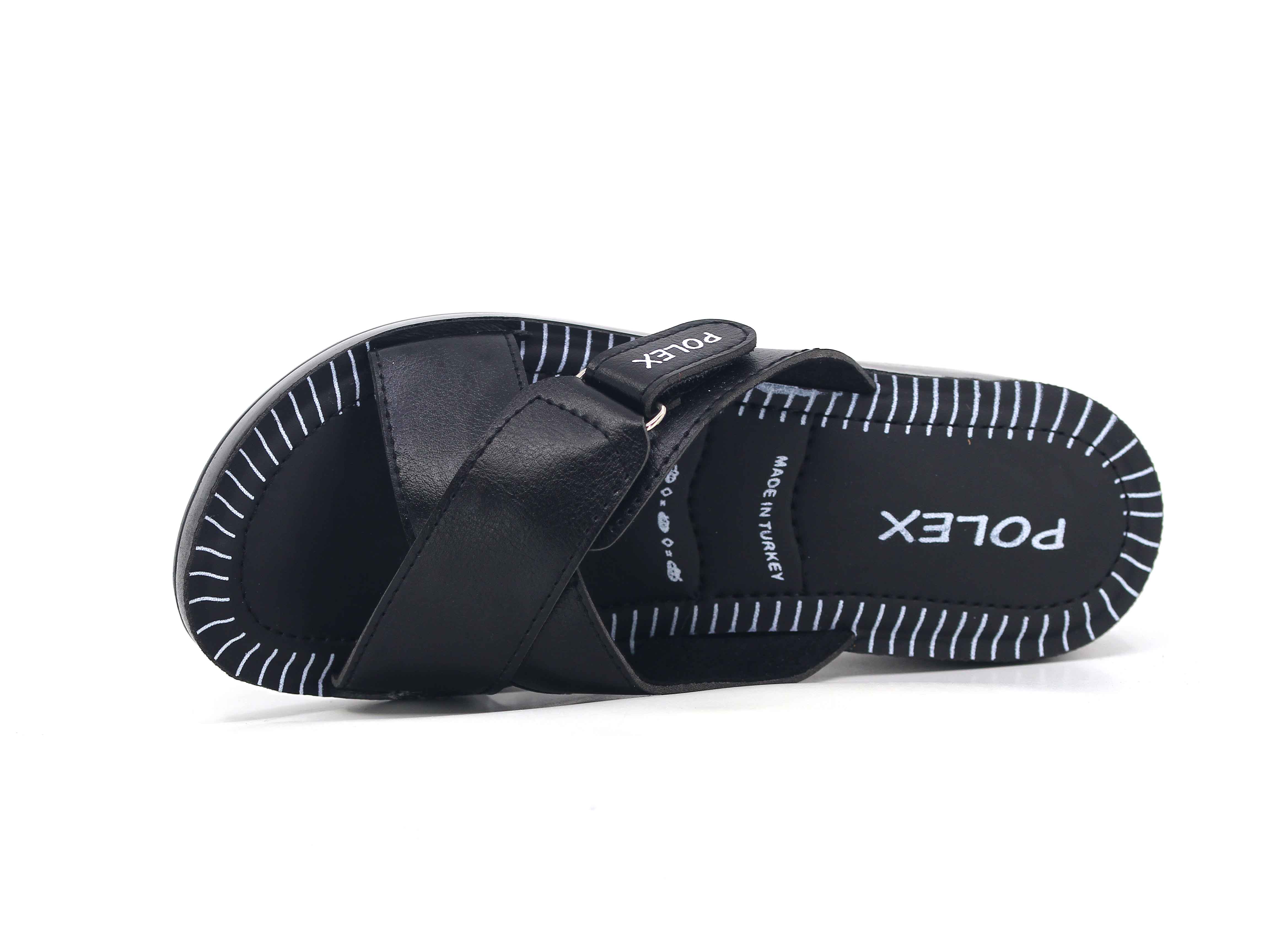 Polex Zenne 608 Çapraz Cırtlı Pedli Günlük Terlik - 2