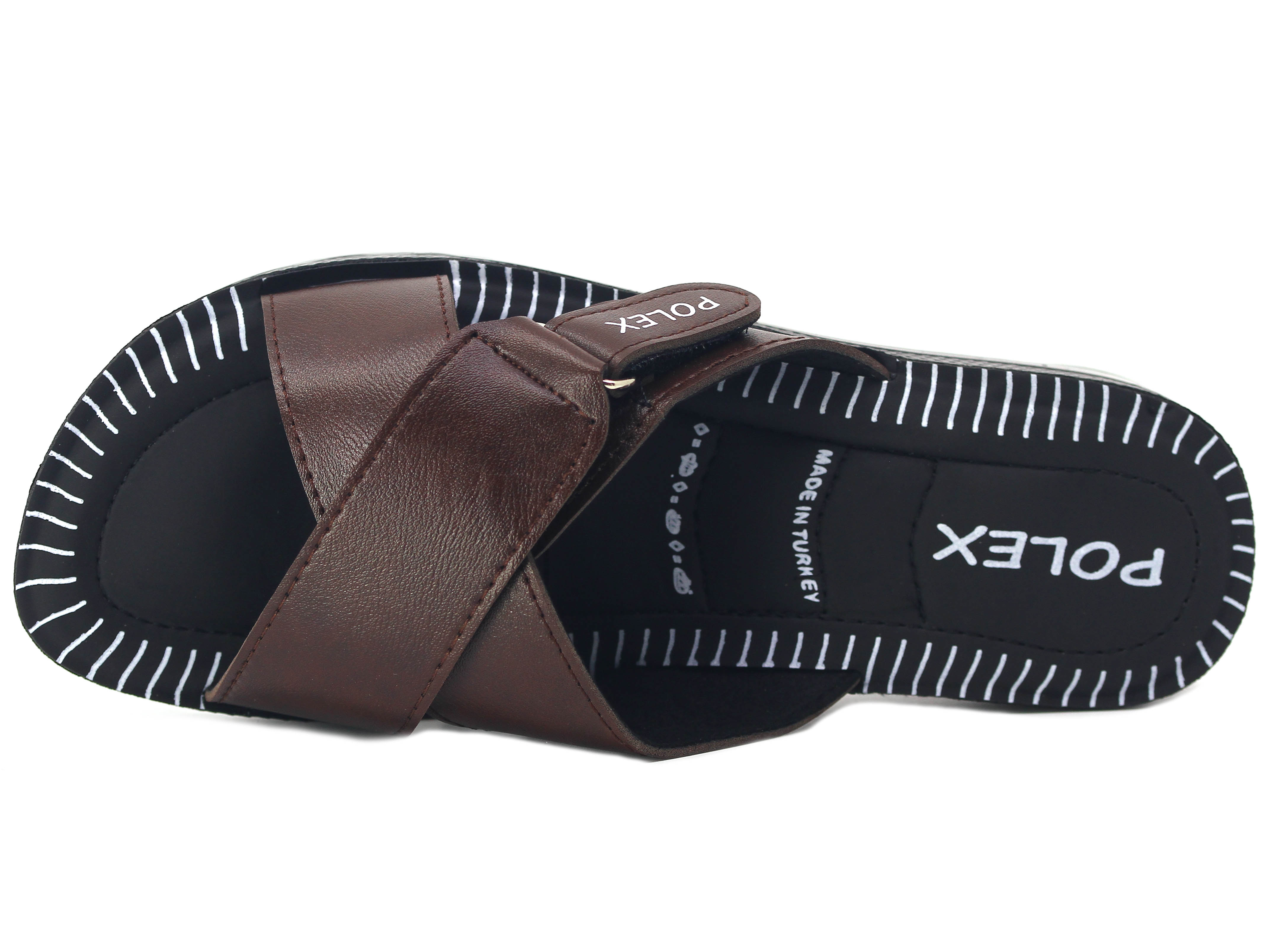 Polex Zenne 608 Çapraz Cırtlı Pedli Günlük Terlik - 2