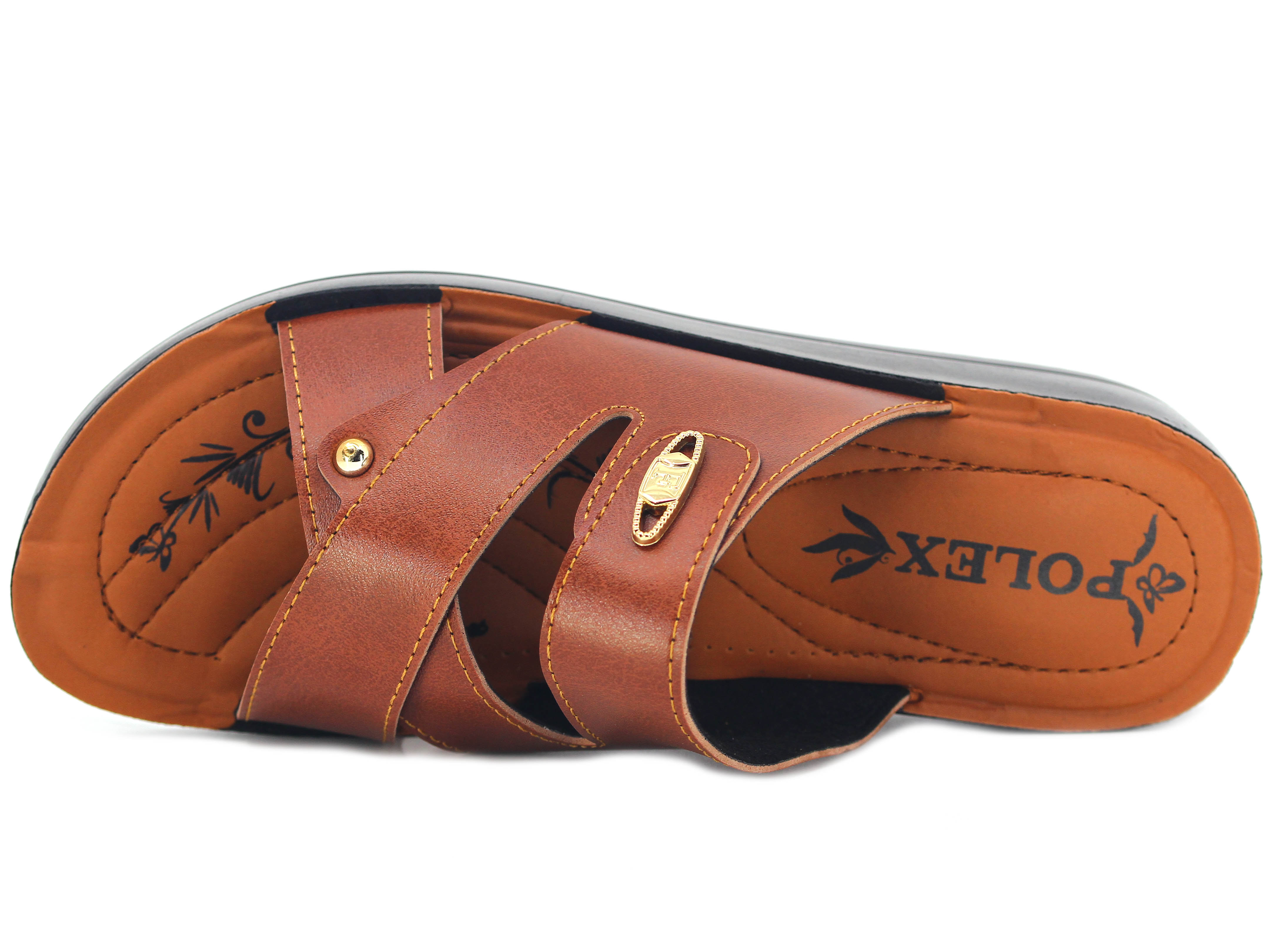 Polex Zenne 673 Çapraz Bantlı Pedli Günlük Terlik - 2