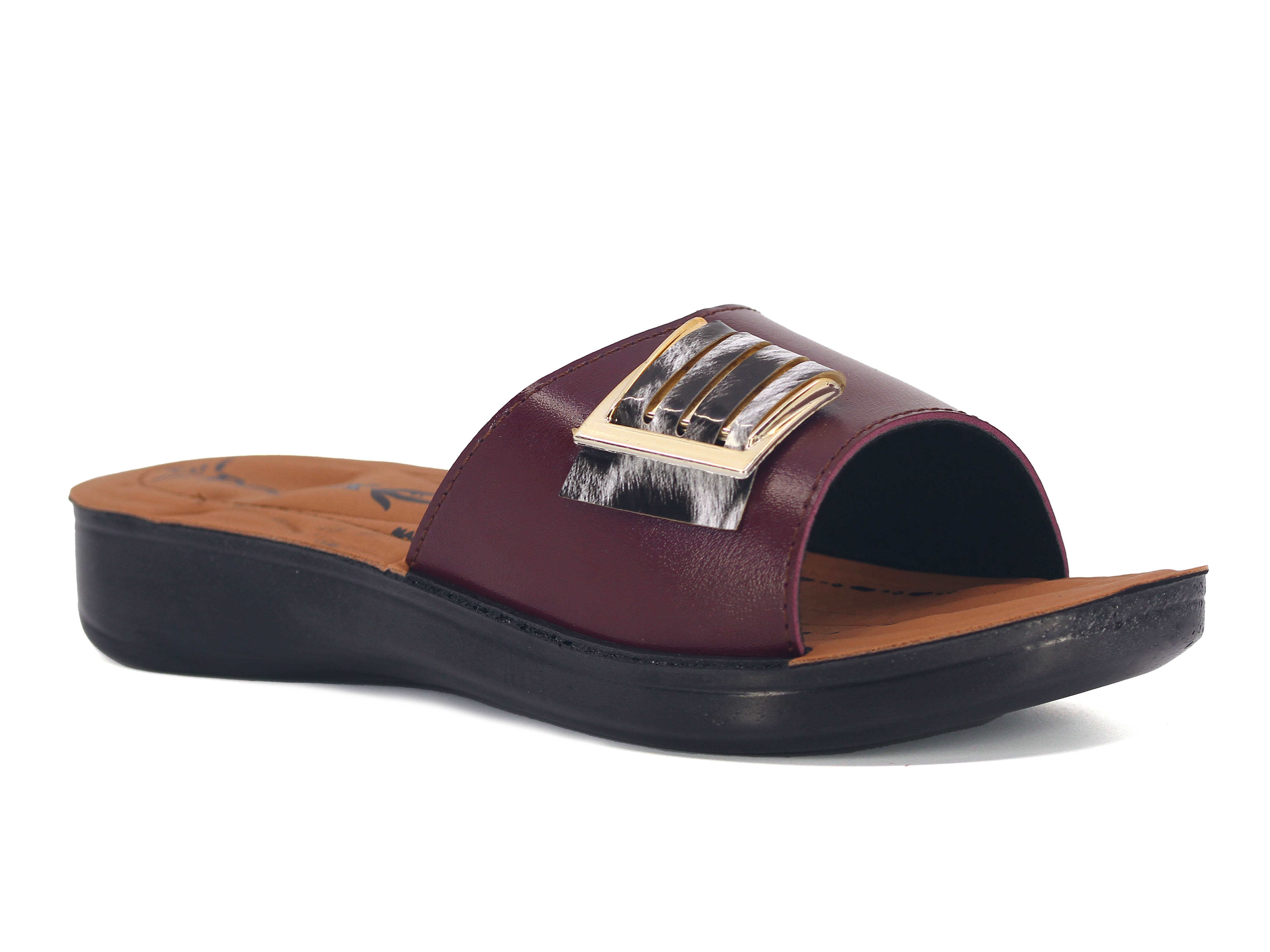 Polex Zenne 530 Leopar Desen Tokalı Pedli Günlük Terlik - 1