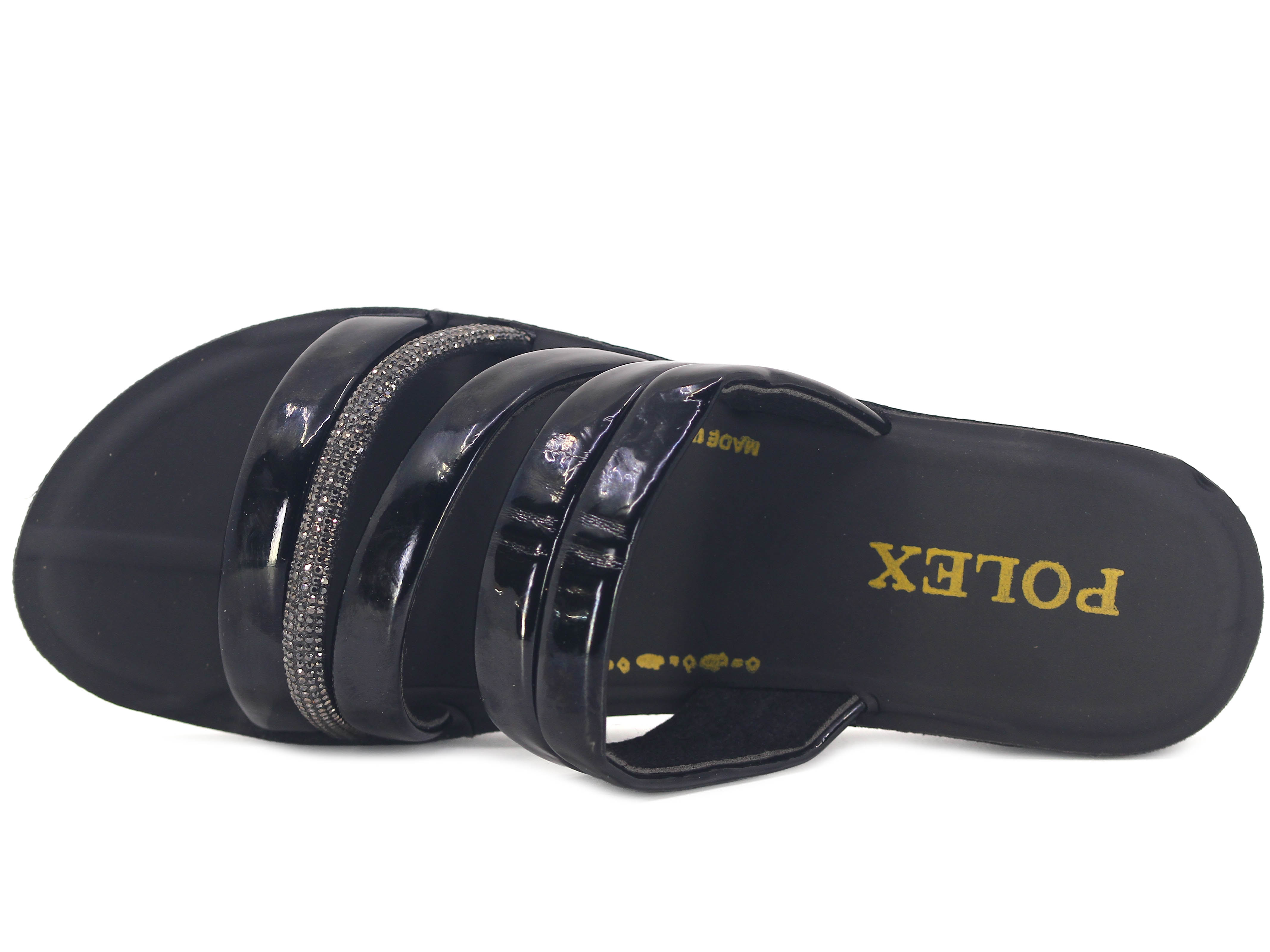 Polex Zenne 683 Taşlı Ayna Bantlı Günlük Terlik - 2
