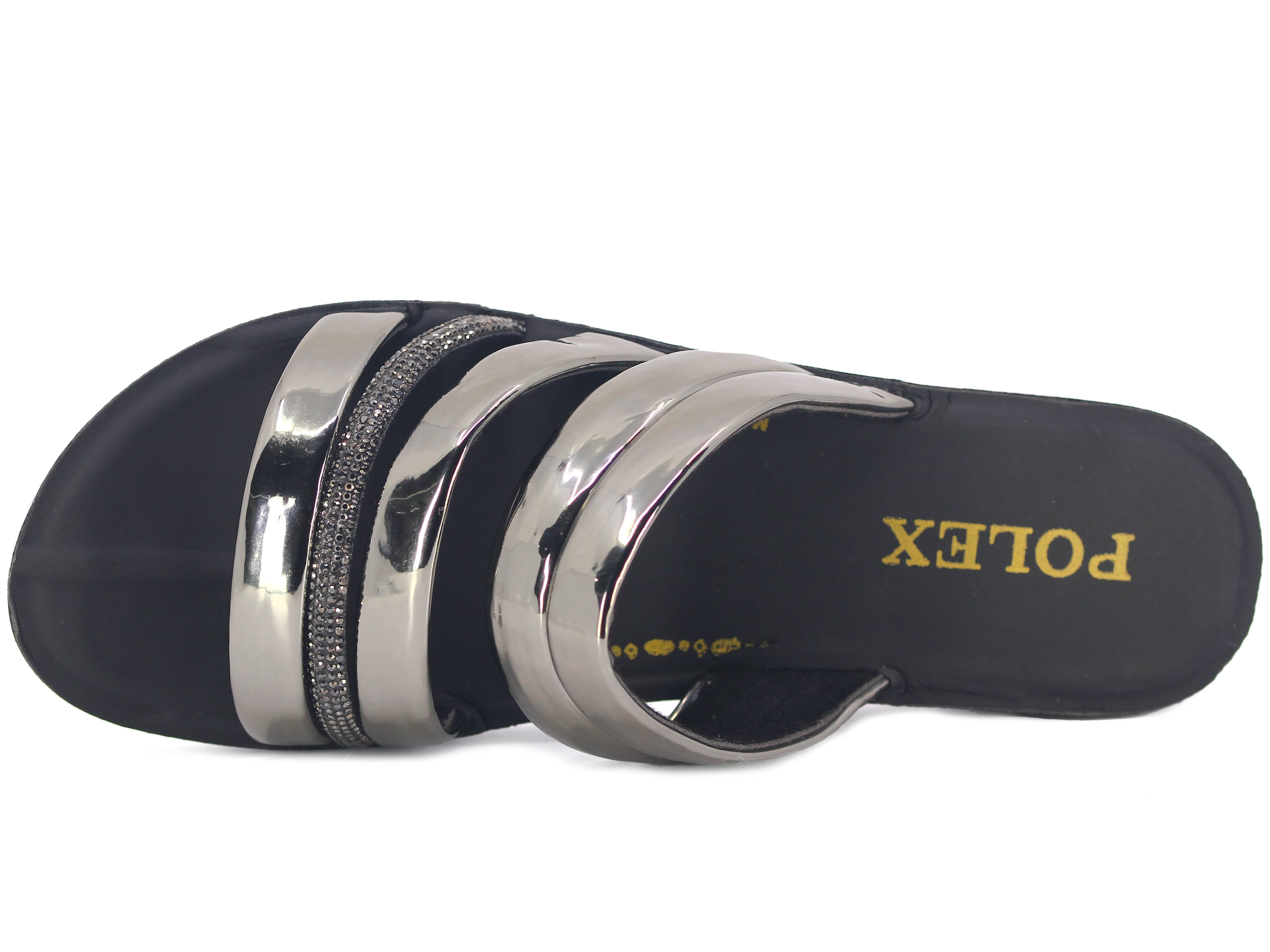 Polex Zenne 683 Taşlı Ayna Bantlı Günlük Terlik - 2