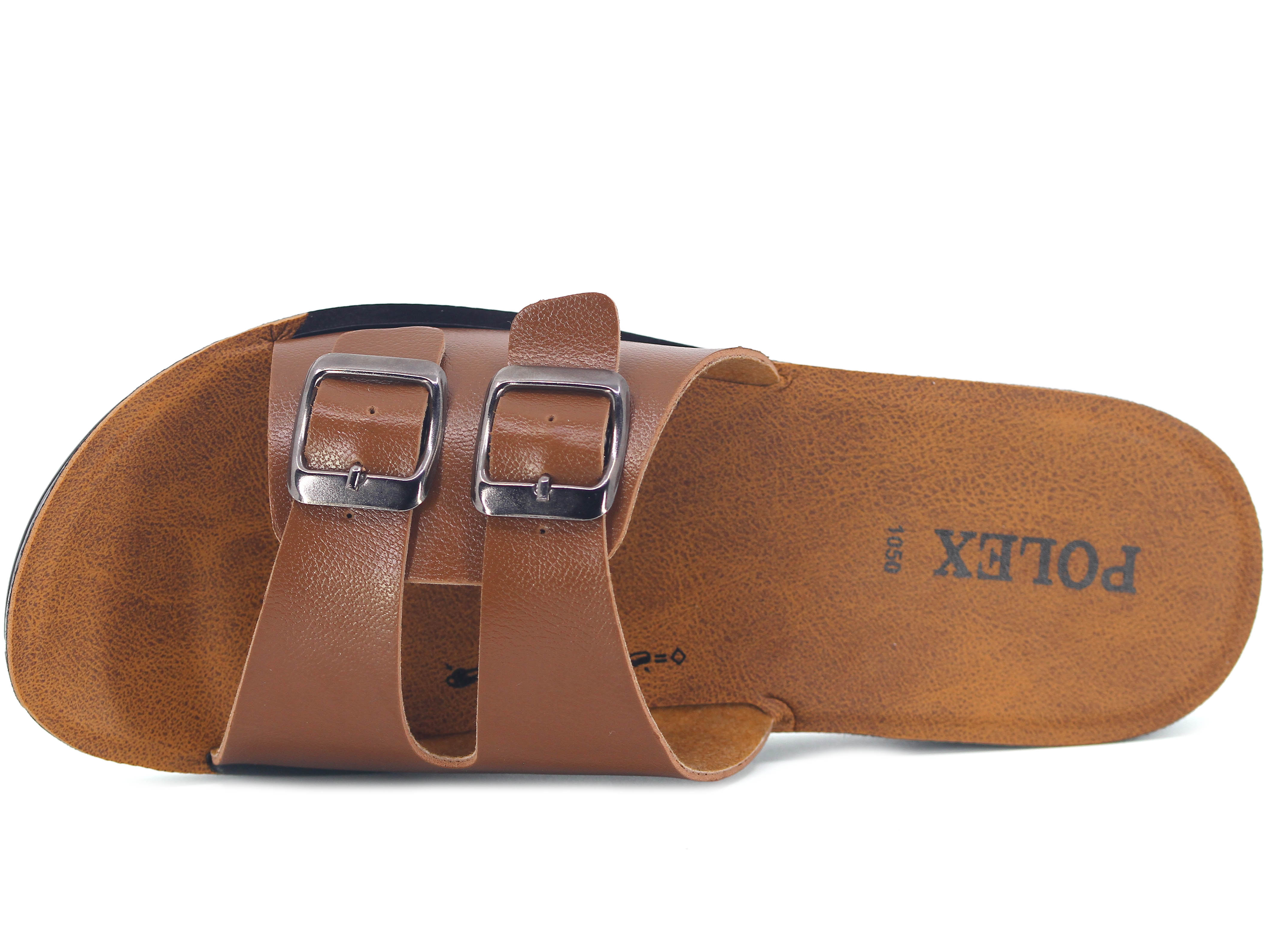 Polex Zenne 1054 Çift Toka Cilt Günlük Terlik - 2
