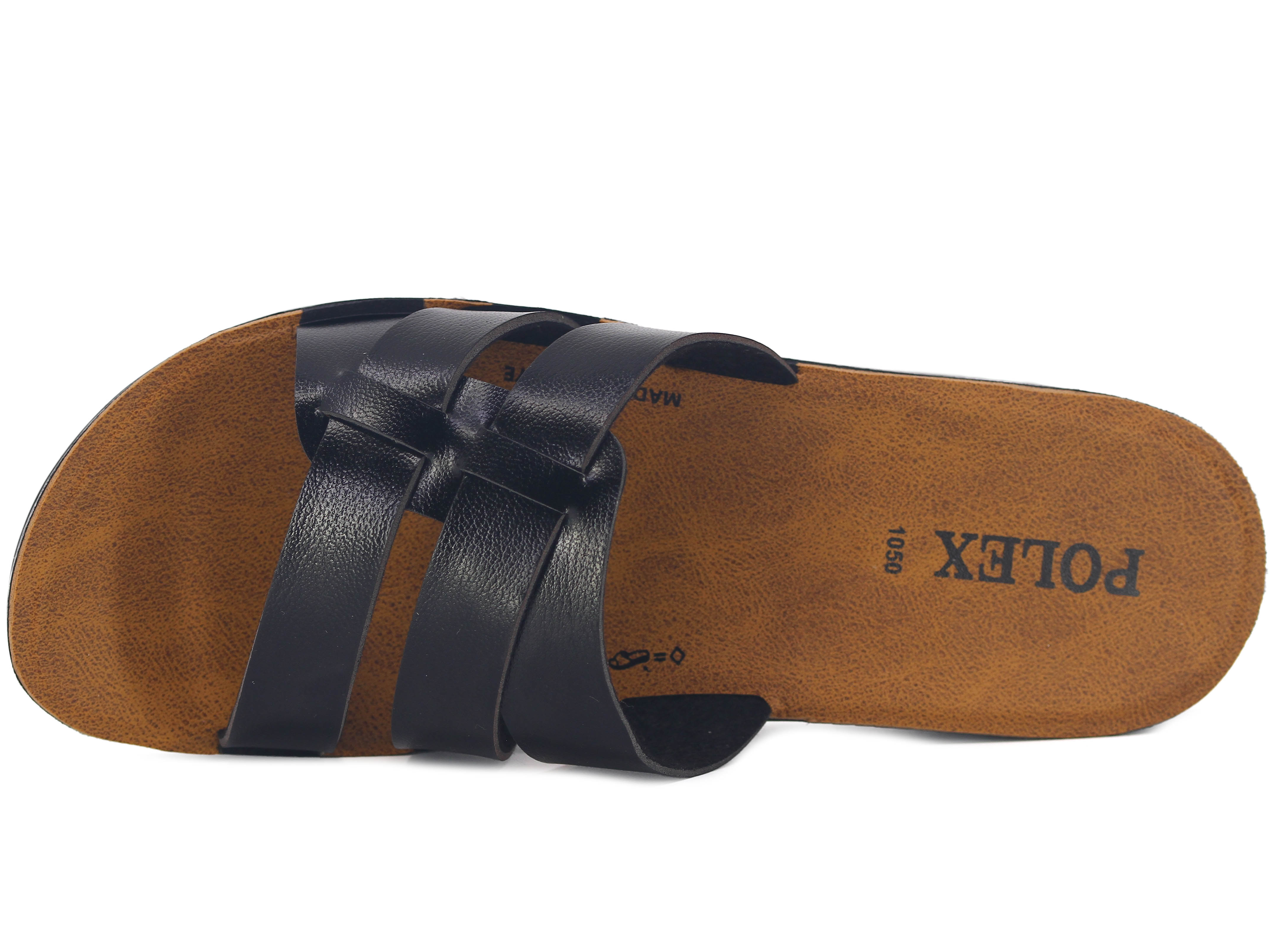 Polex Zenne 1055 Çift Bant Geçmeli Cilt Günlük Terlik - 2