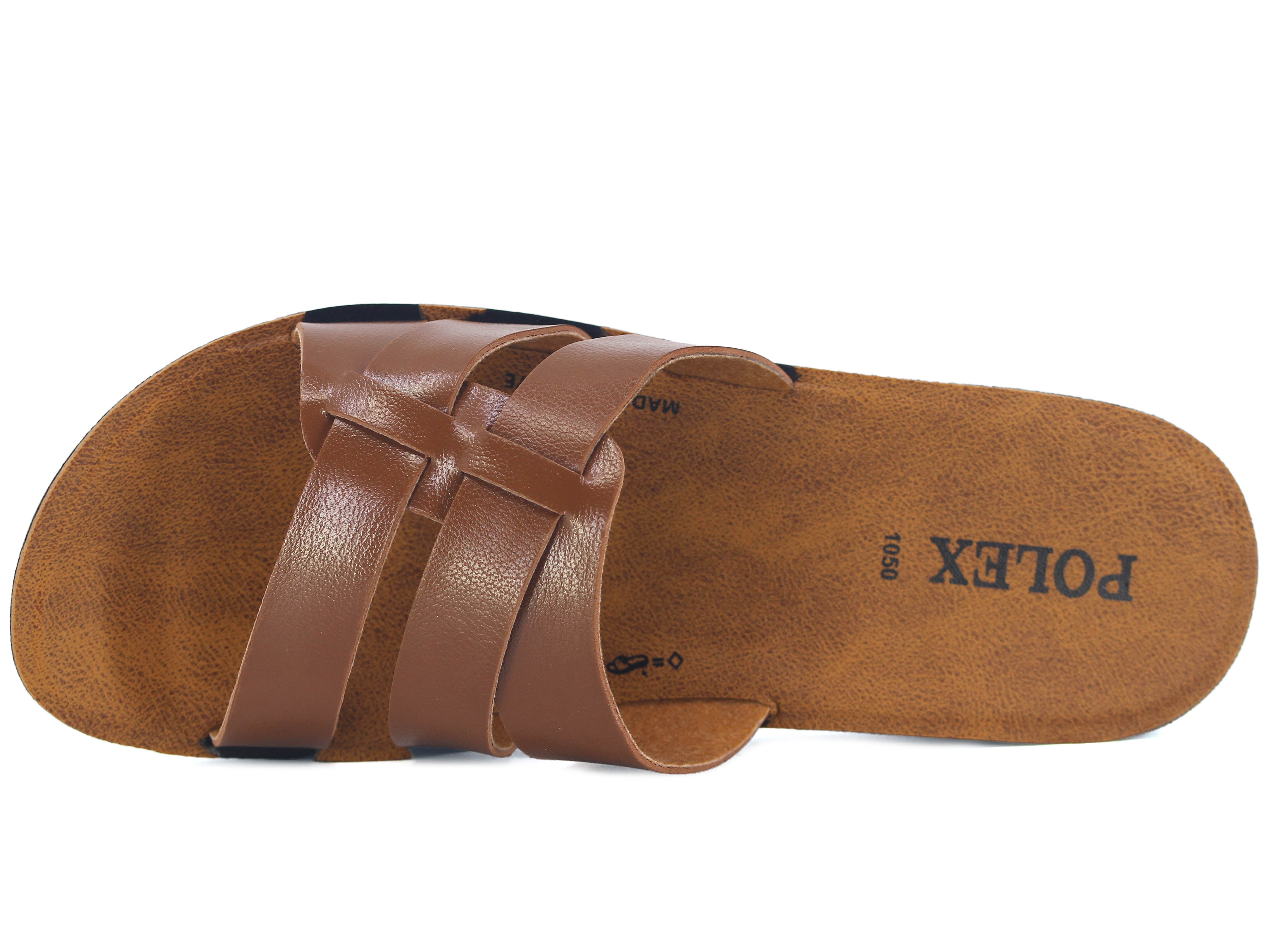 Polex Zenne 1055 Çift Bant Geçmeli Cilt Günlük Terlik - 2