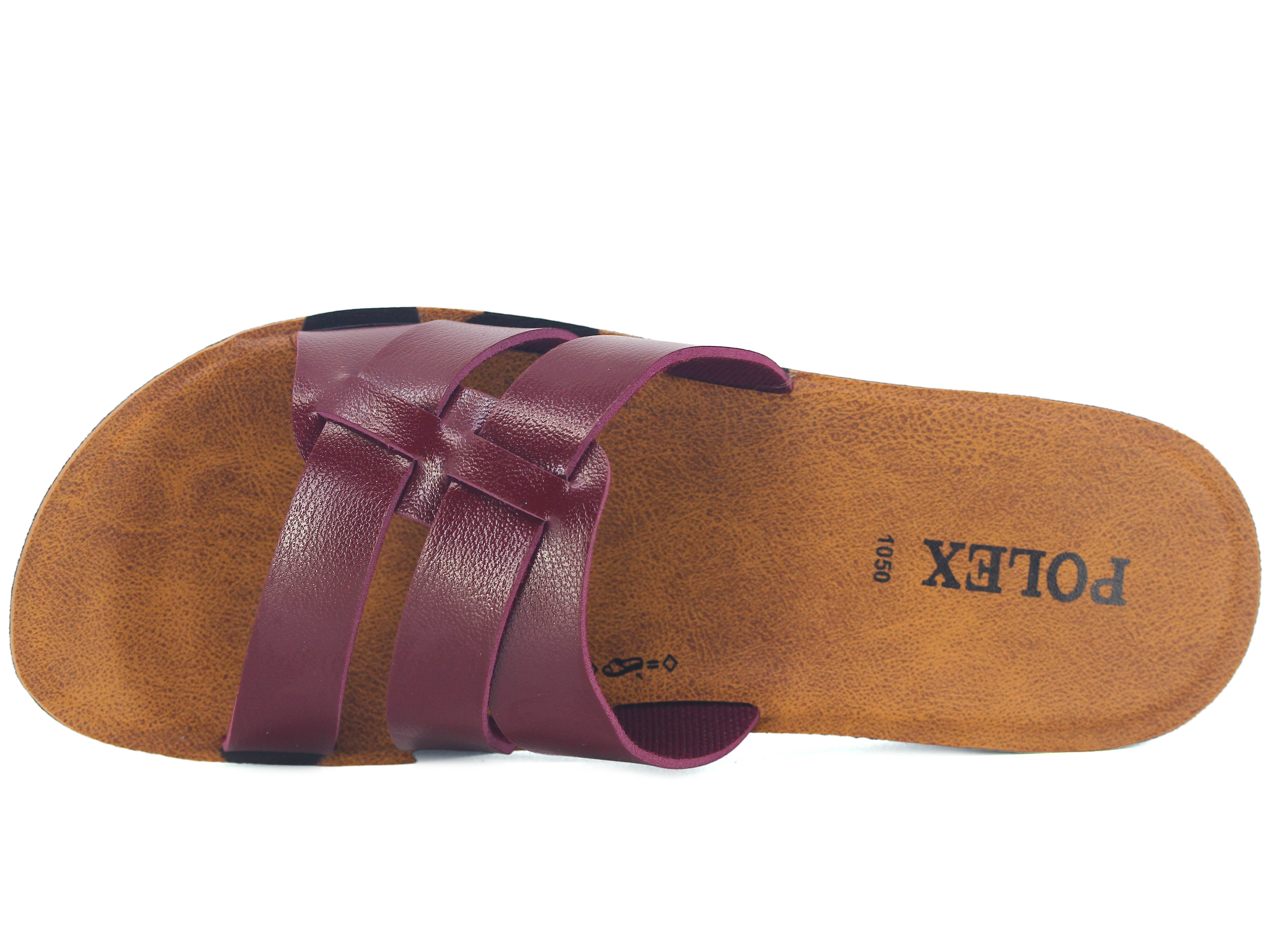 Polex Zenne 1055 Çift Bant Geçmeli Cilt Günlük Terlik - 2