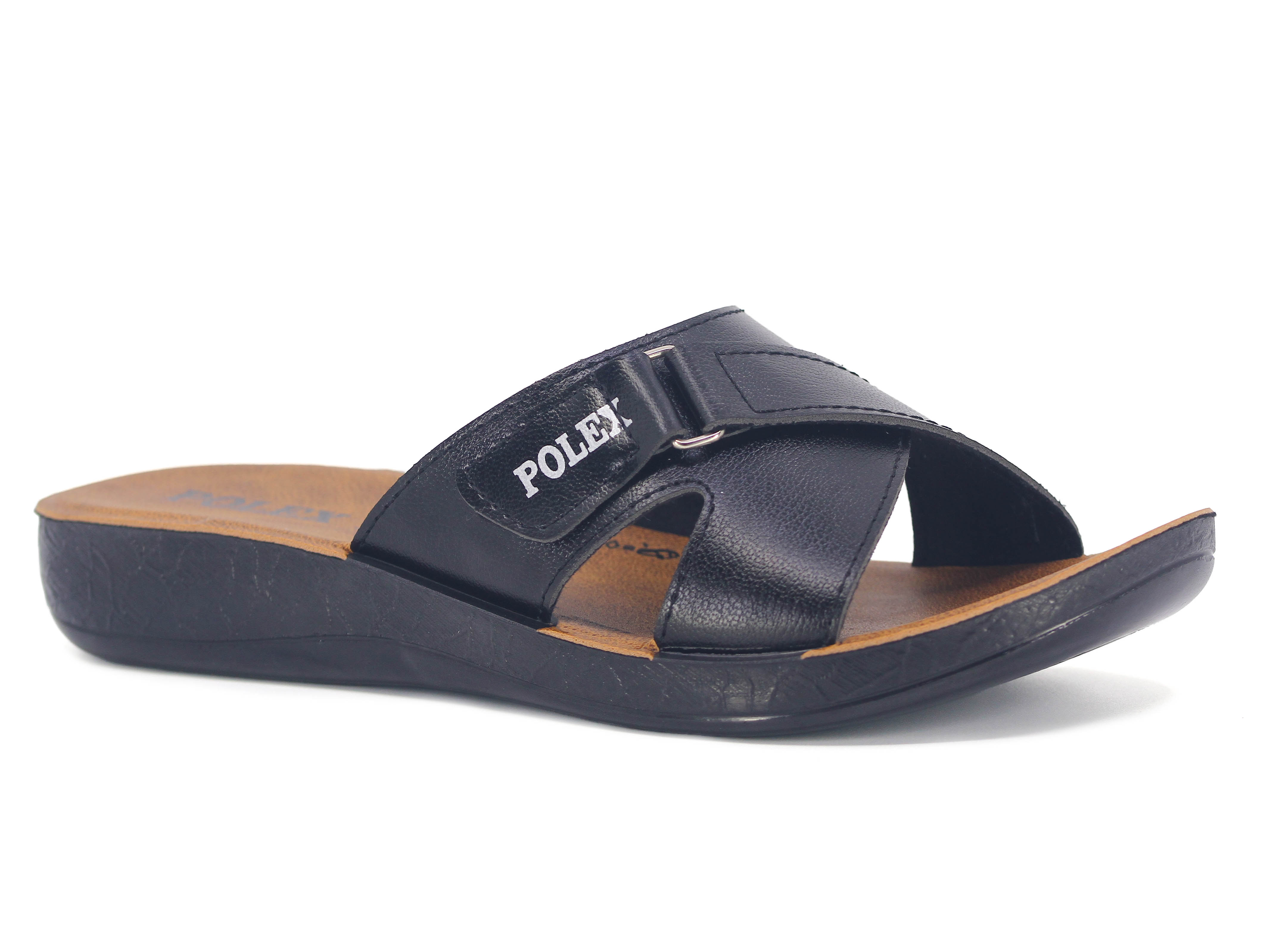 Polex Zenne 1108 Çapraz Cırtlı Cilt Günlük Terlik - 1