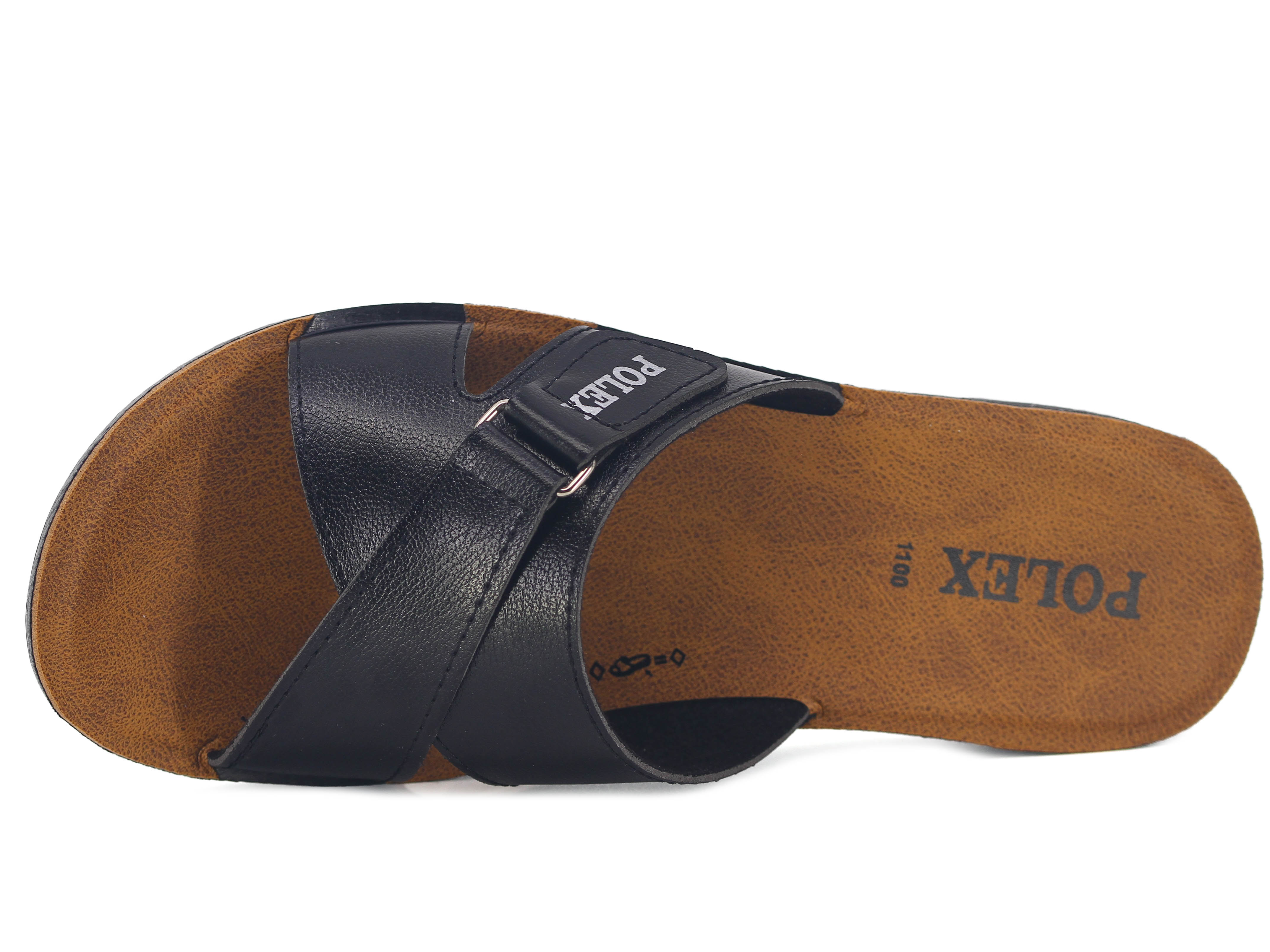 Polex Zenne 1108 Çapraz Cırtlı Cilt Günlük Terlik - 2