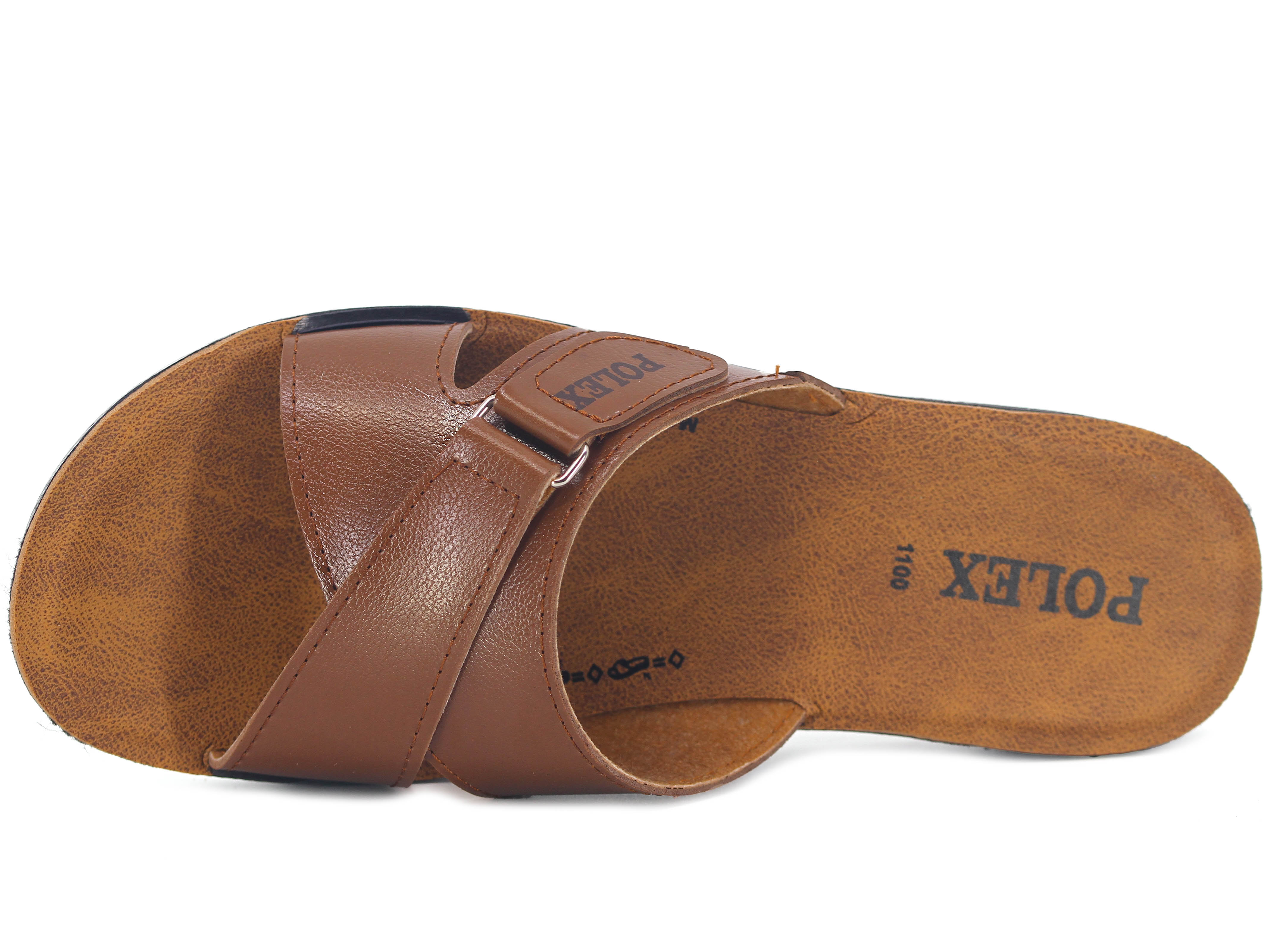 Polex Zenne 1108 Çapraz Cırtlı Cilt Günlük Terlik - 2