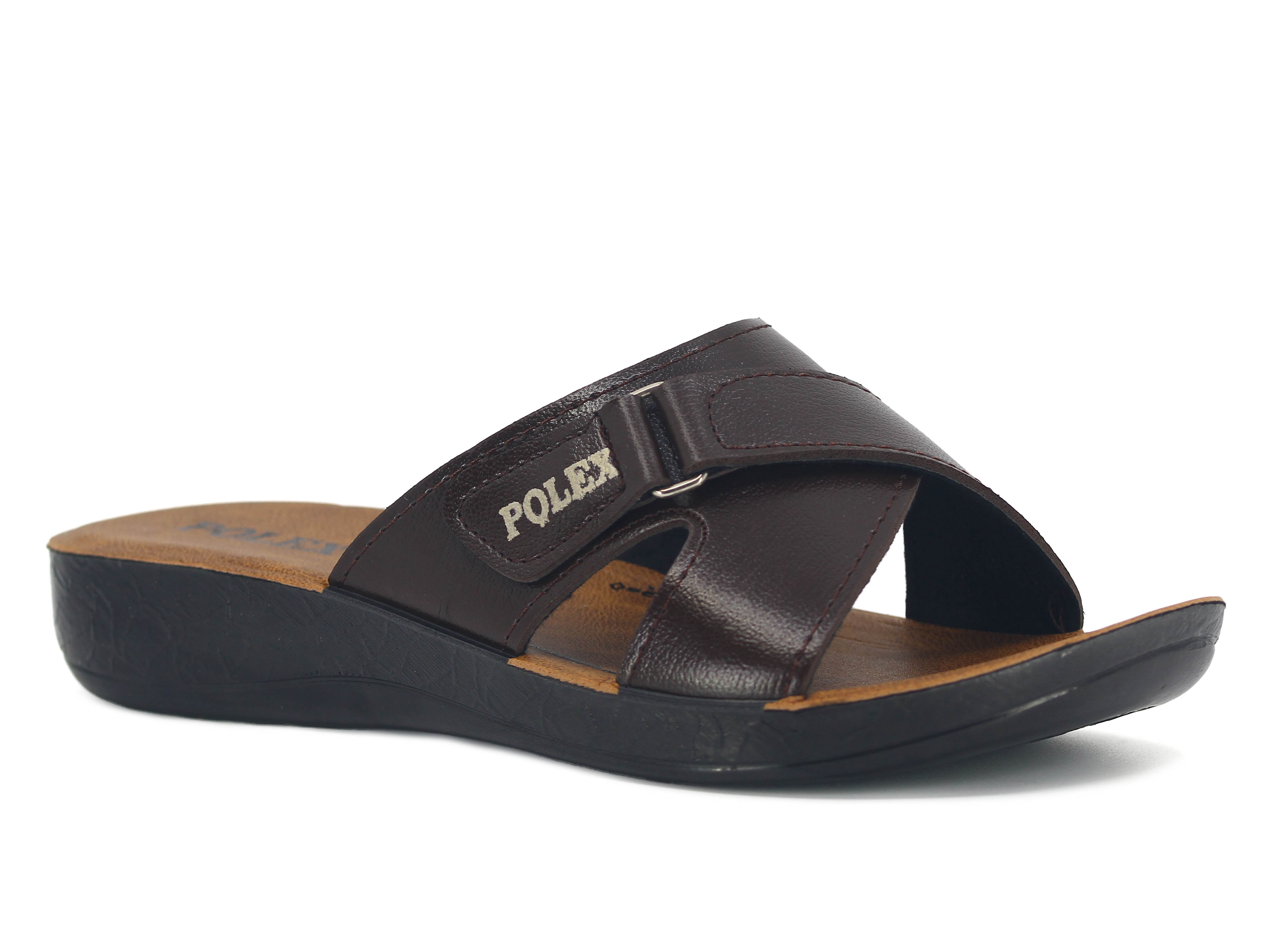 Polex Zenne 1108 Çapraz Cırtlı Cilt Günlük Terlik - 1