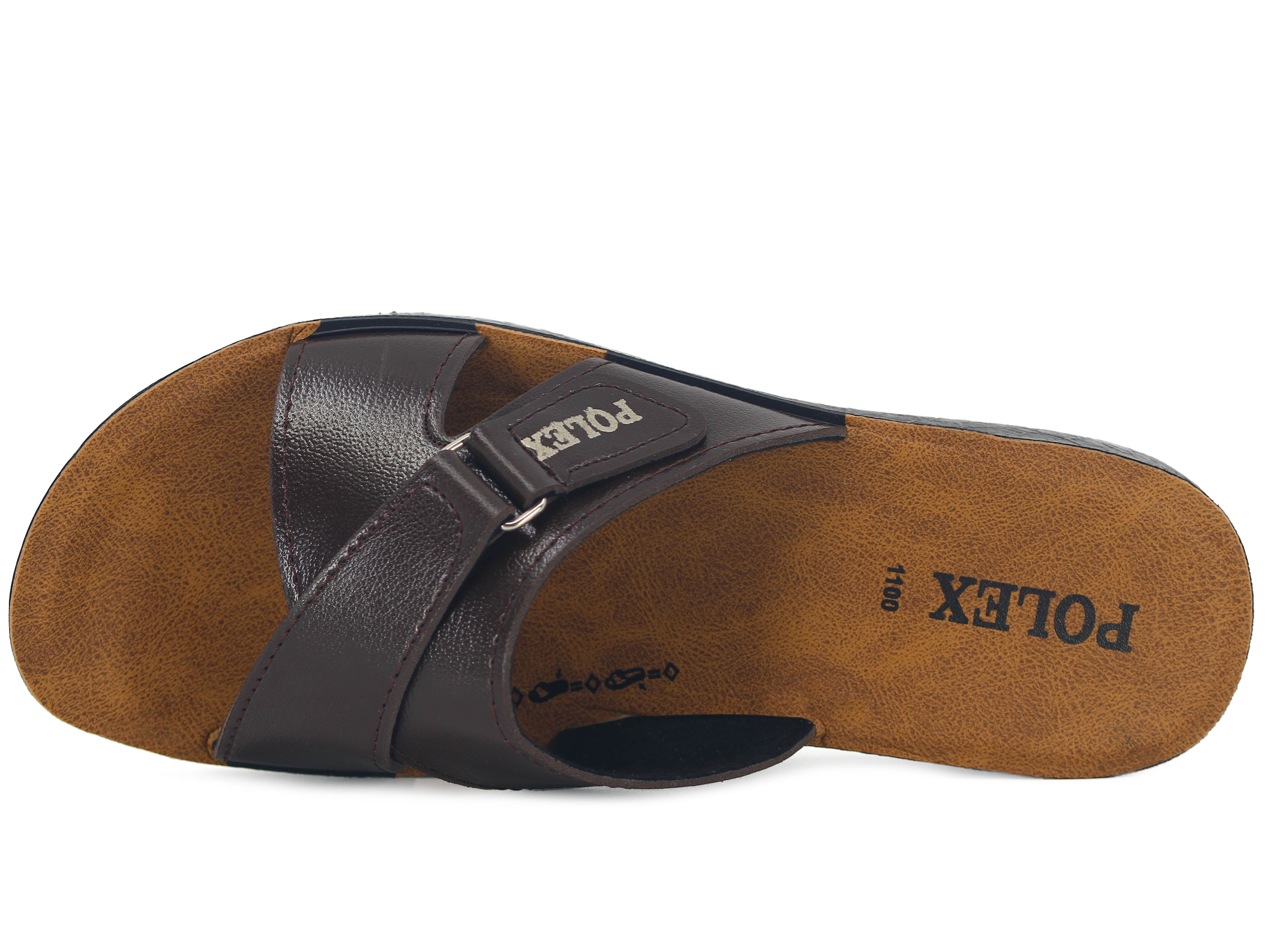 Polex Zenne 1108 Çapraz Cırtlı Cilt Günlük Terlik - 2