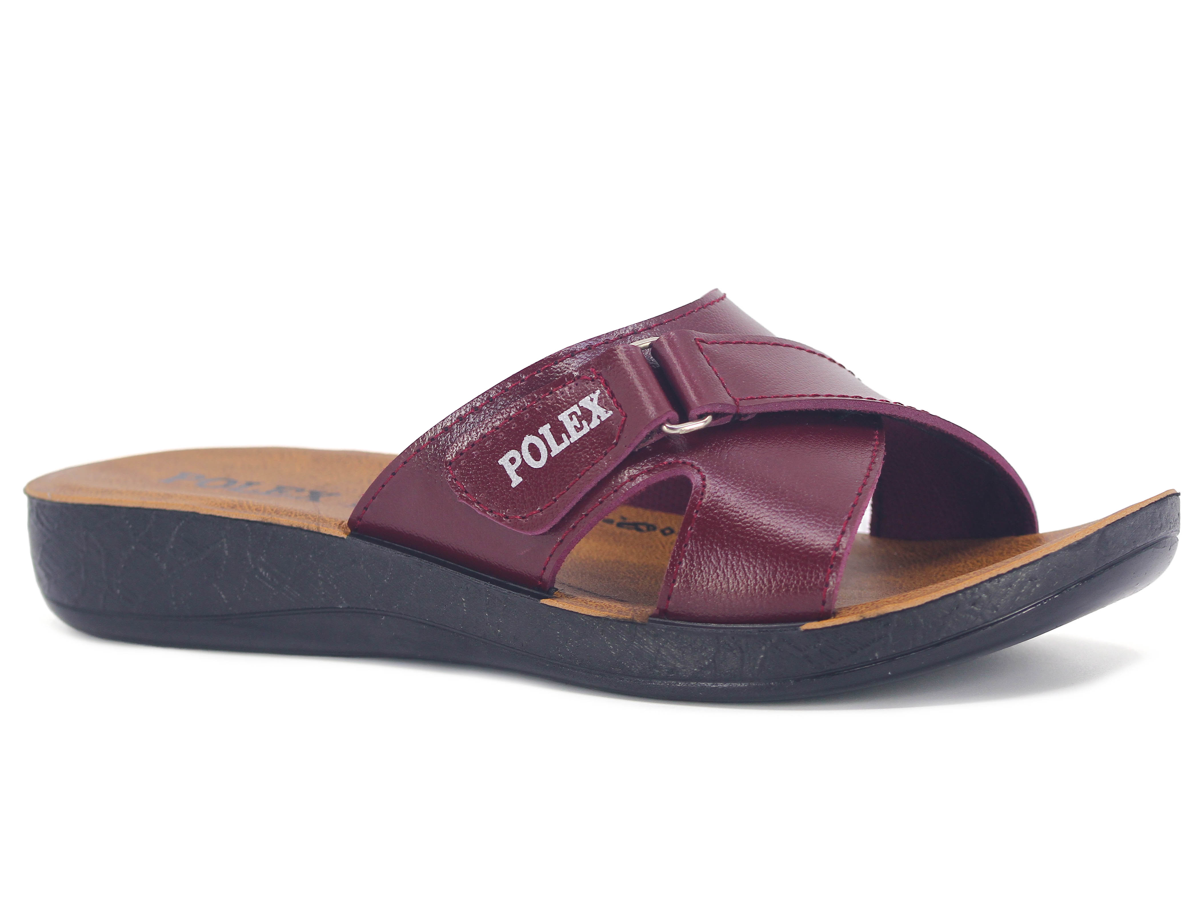 Polex Zenne 1108 Çapraz Cırtlı Cilt Günlük Terlik - 1