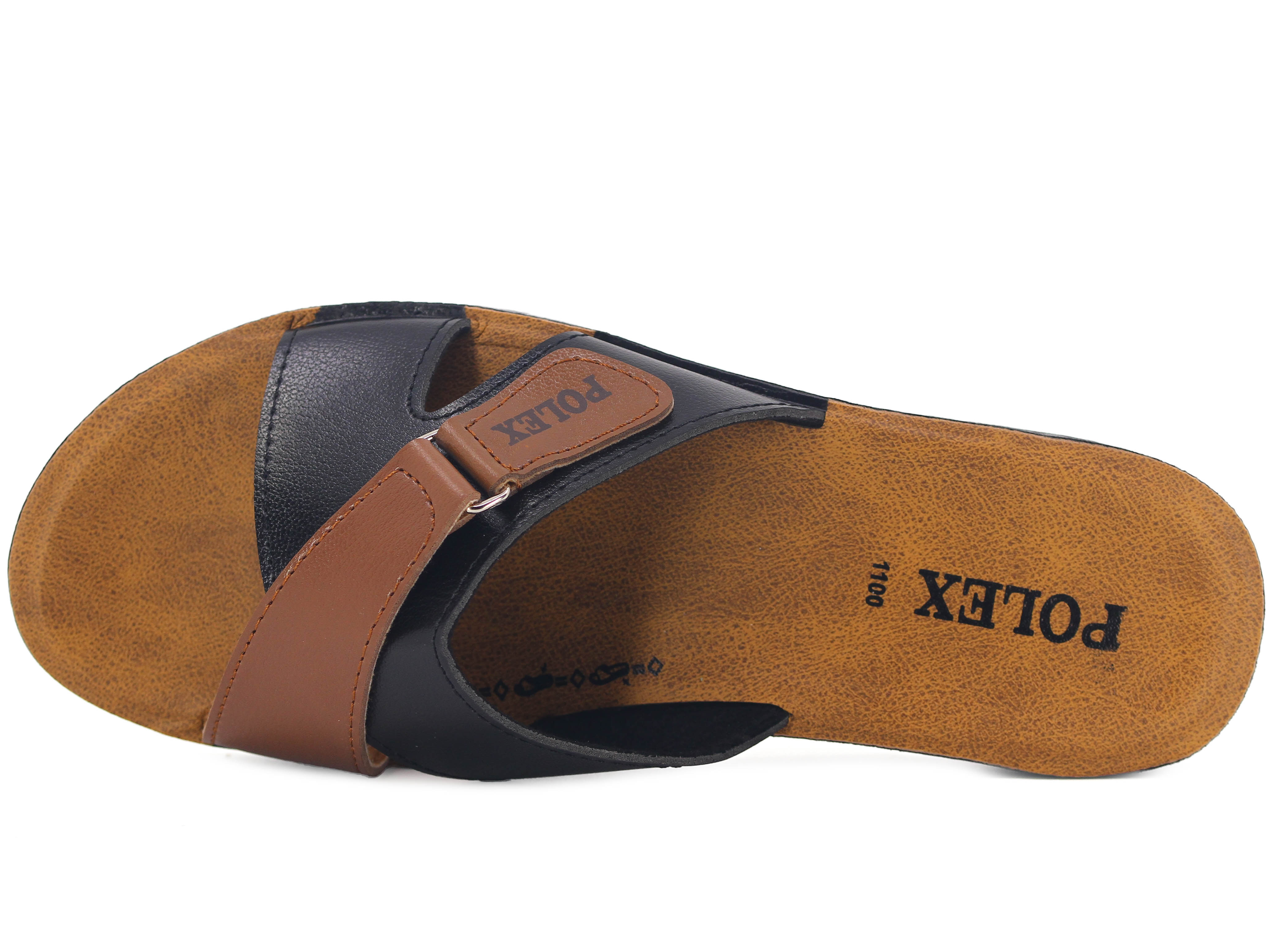 Polex Zenne 1108 Çapraz Cırtlı Cilt Günlük Terlik - 2