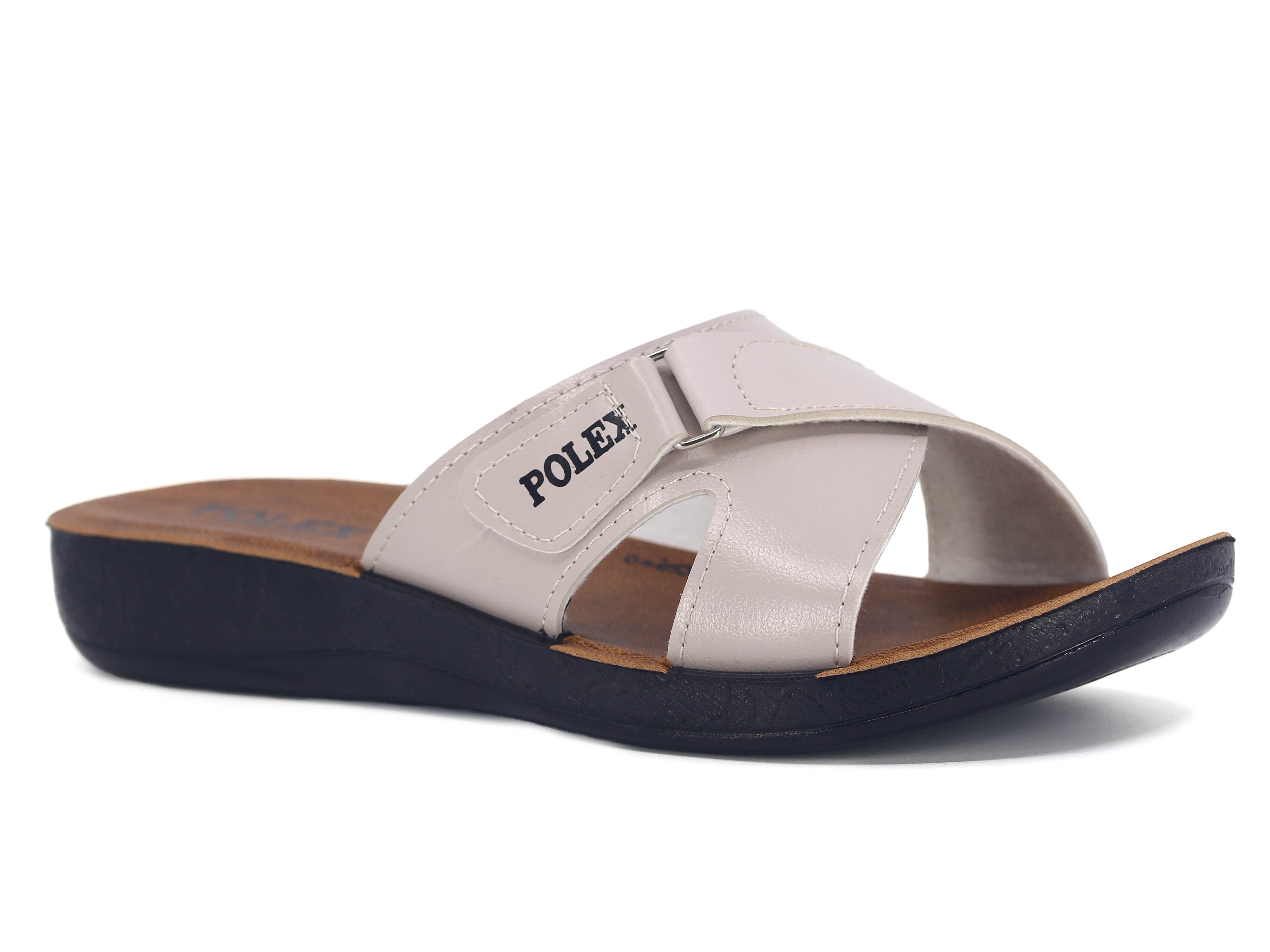 Polex Zenne 1108 Çapraz Cırtlı Cilt Günlük Terlik - 1