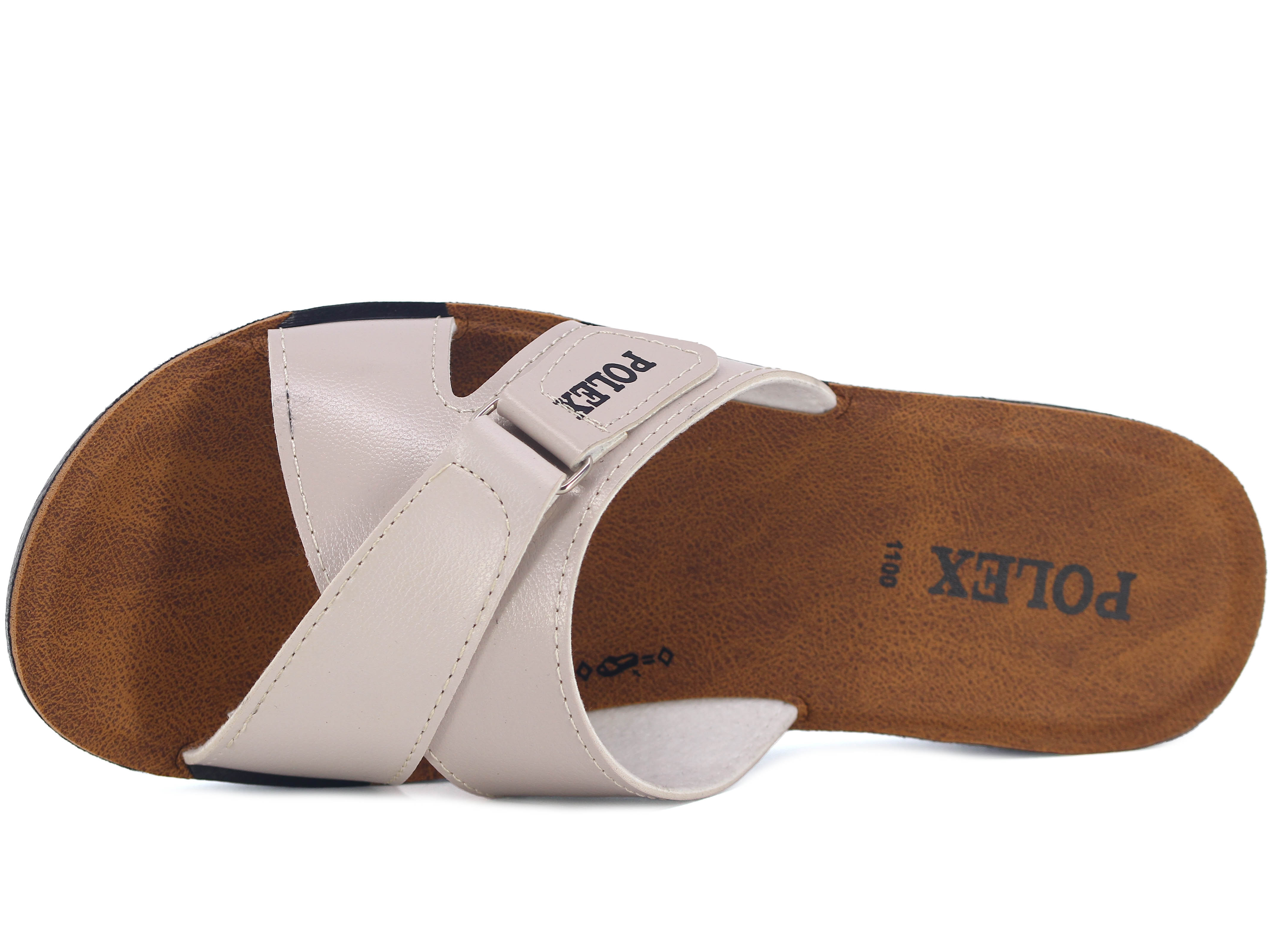 Polex Zenne 1108 Çapraz Cırtlı Cilt Günlük Terlik - 2