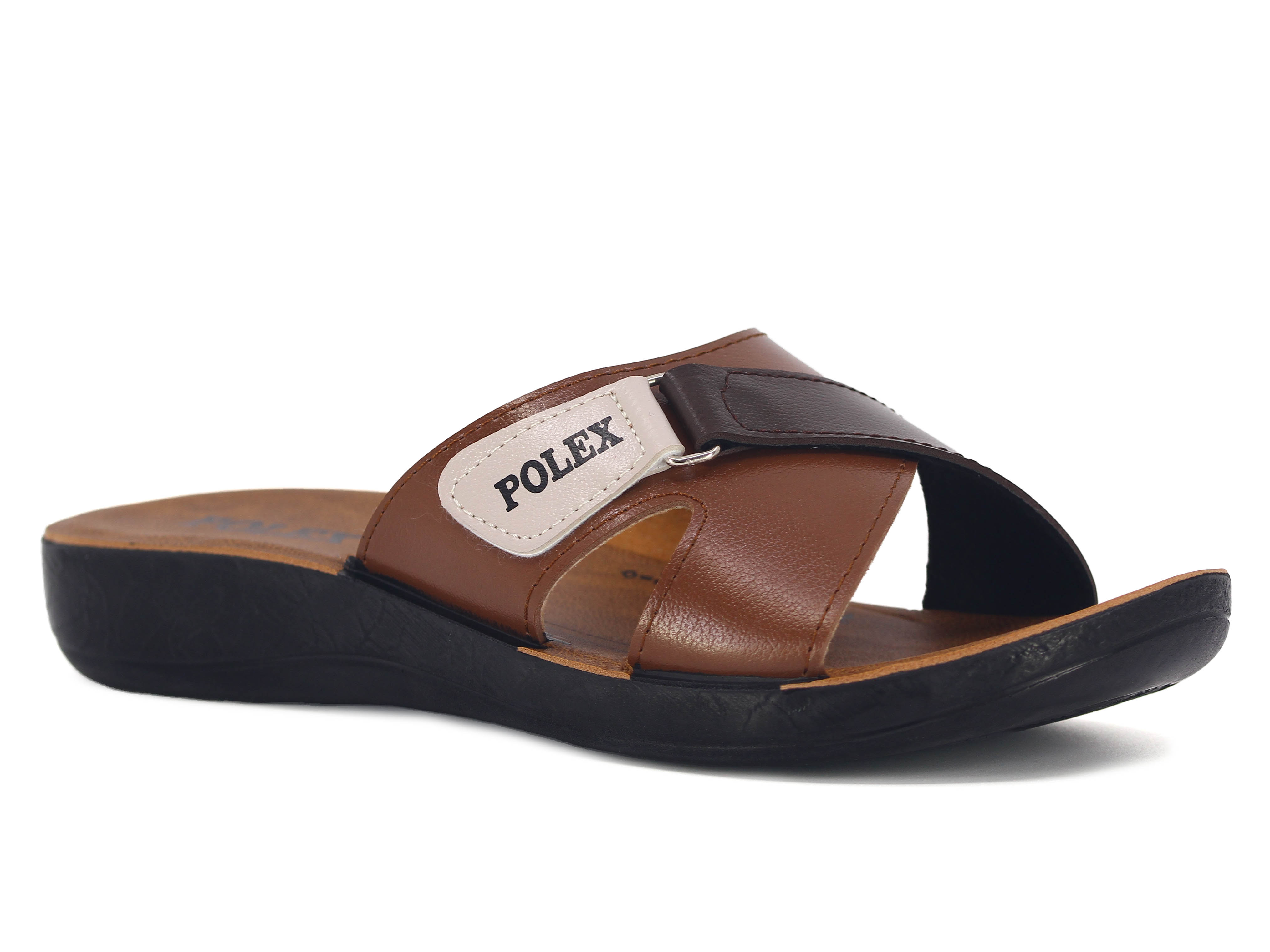 Polex Zenne 1108 Çapraz Cırtlı Cilt Günlük Terlik - 1