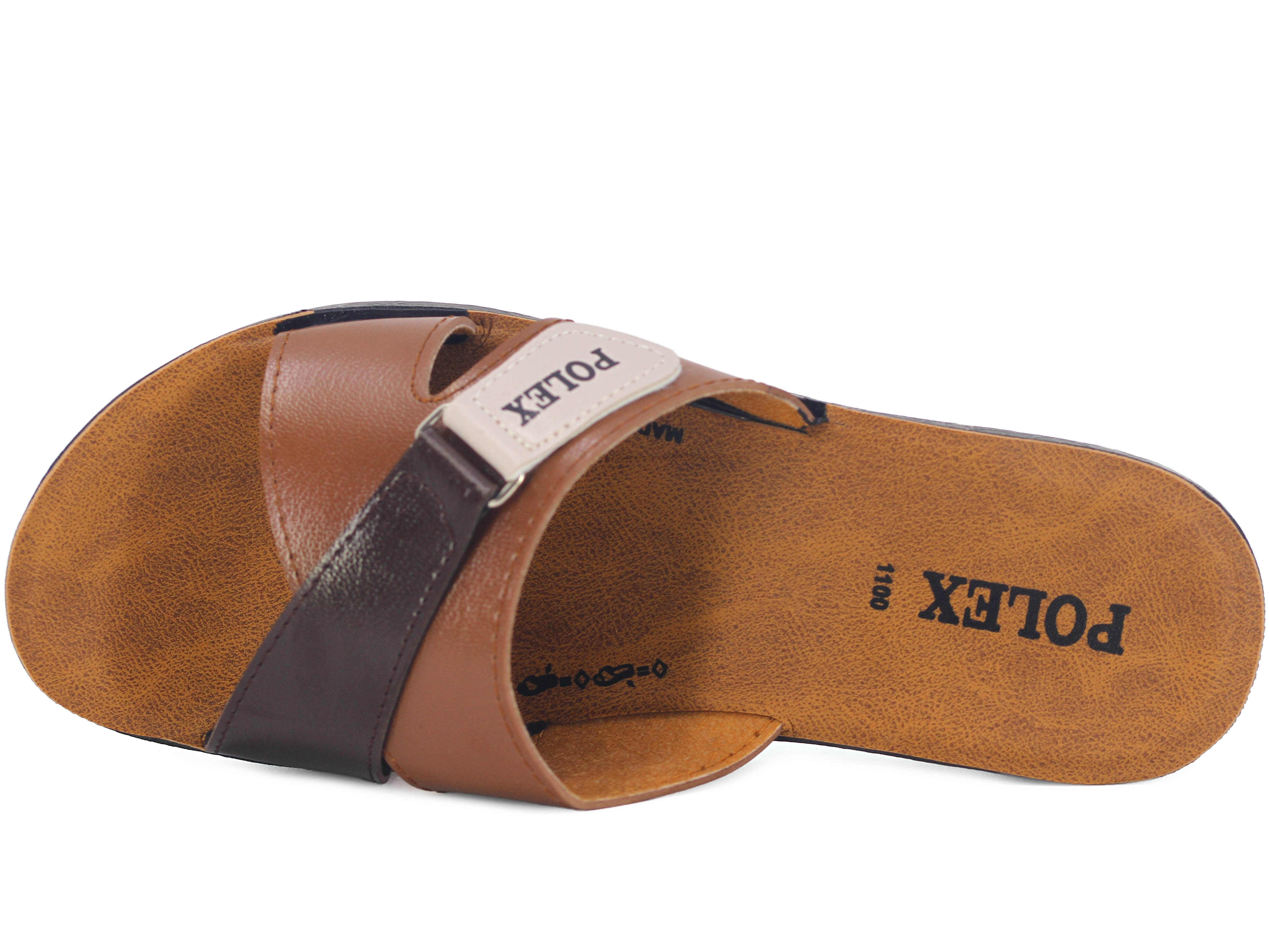 Polex Zenne 1108 Çapraz Cırtlı Cilt Günlük Terlik - 2