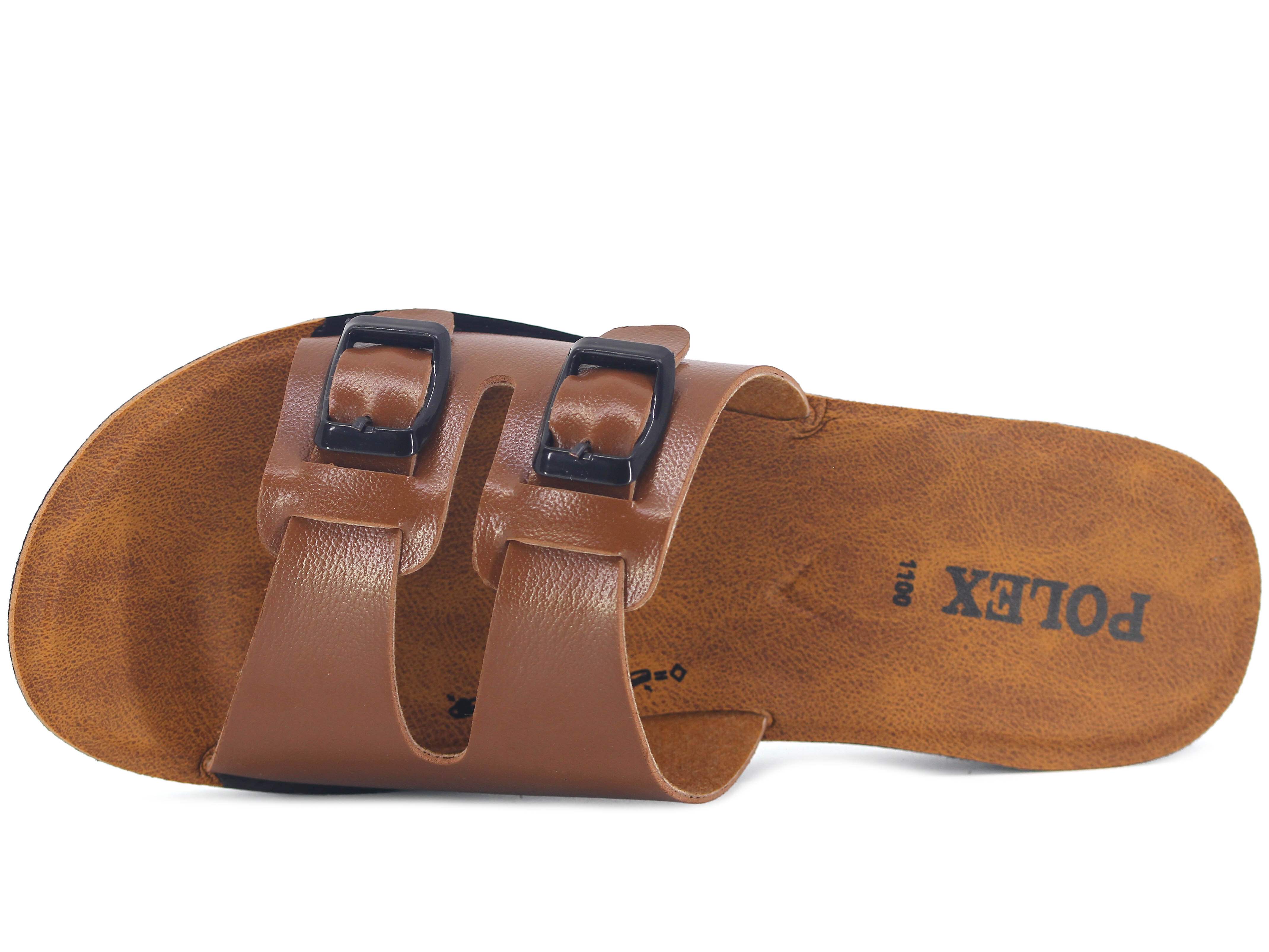 Polex Zenne 1110 Çift Toka Cilt Günlük Terlik - 2