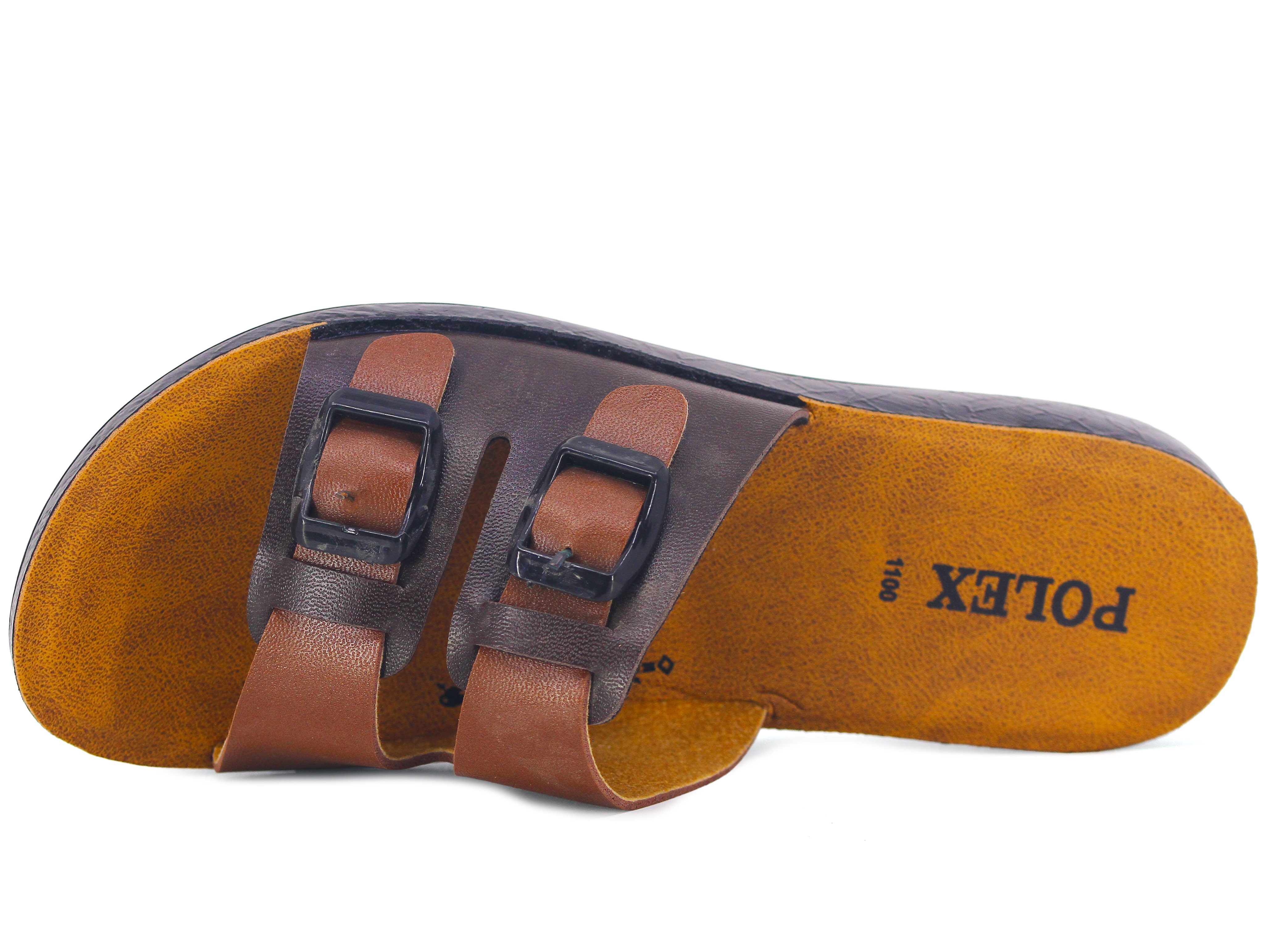 Polex Zenne 1110 Çift Toka Cilt Günlük Terlik - 2