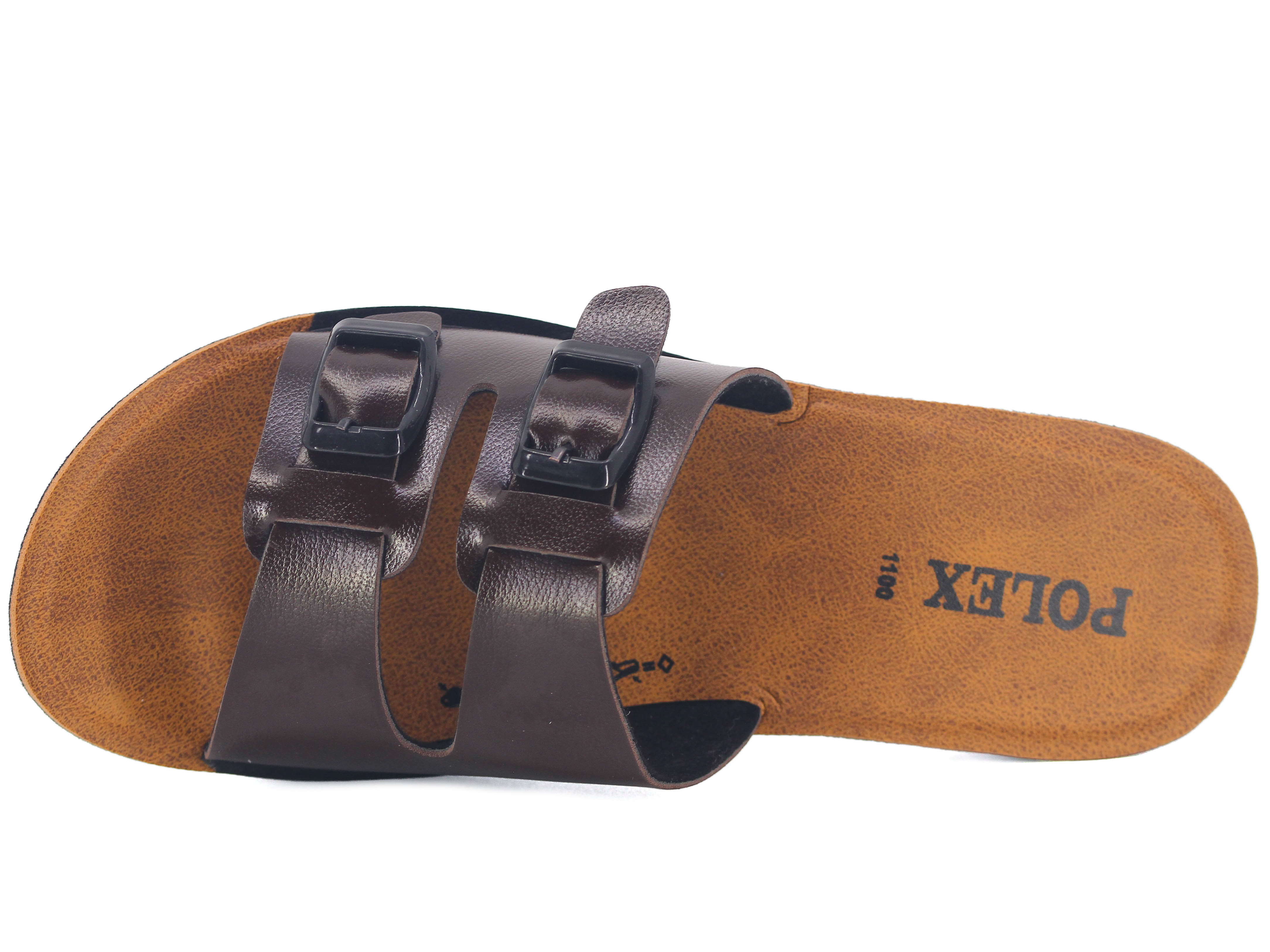 Polex Zenne 1110 Çift Toka Cilt Günlük Terlik - 2