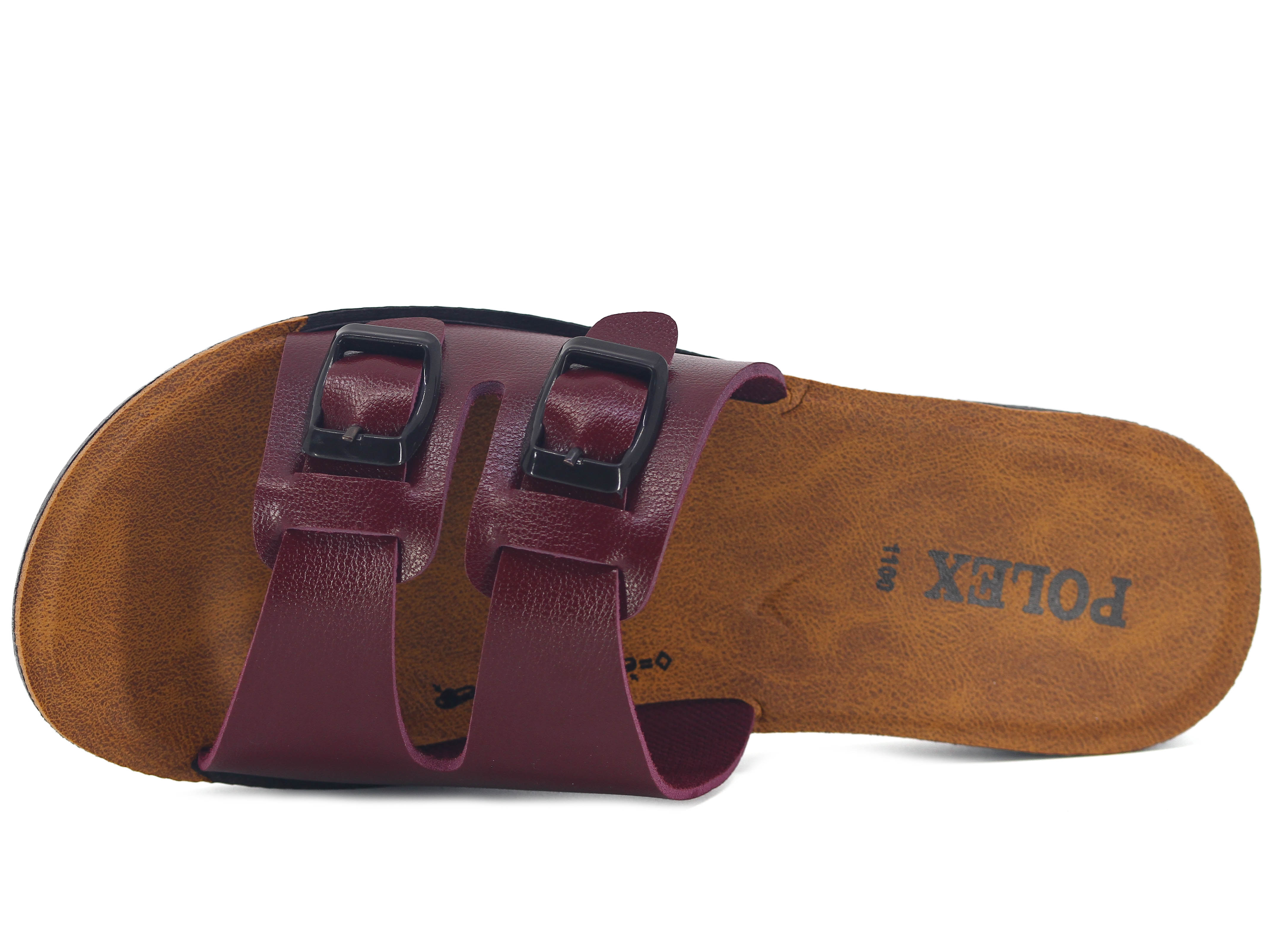 Polex Zenne 1110 Çift Toka Cilt Günlük Terlik - 2