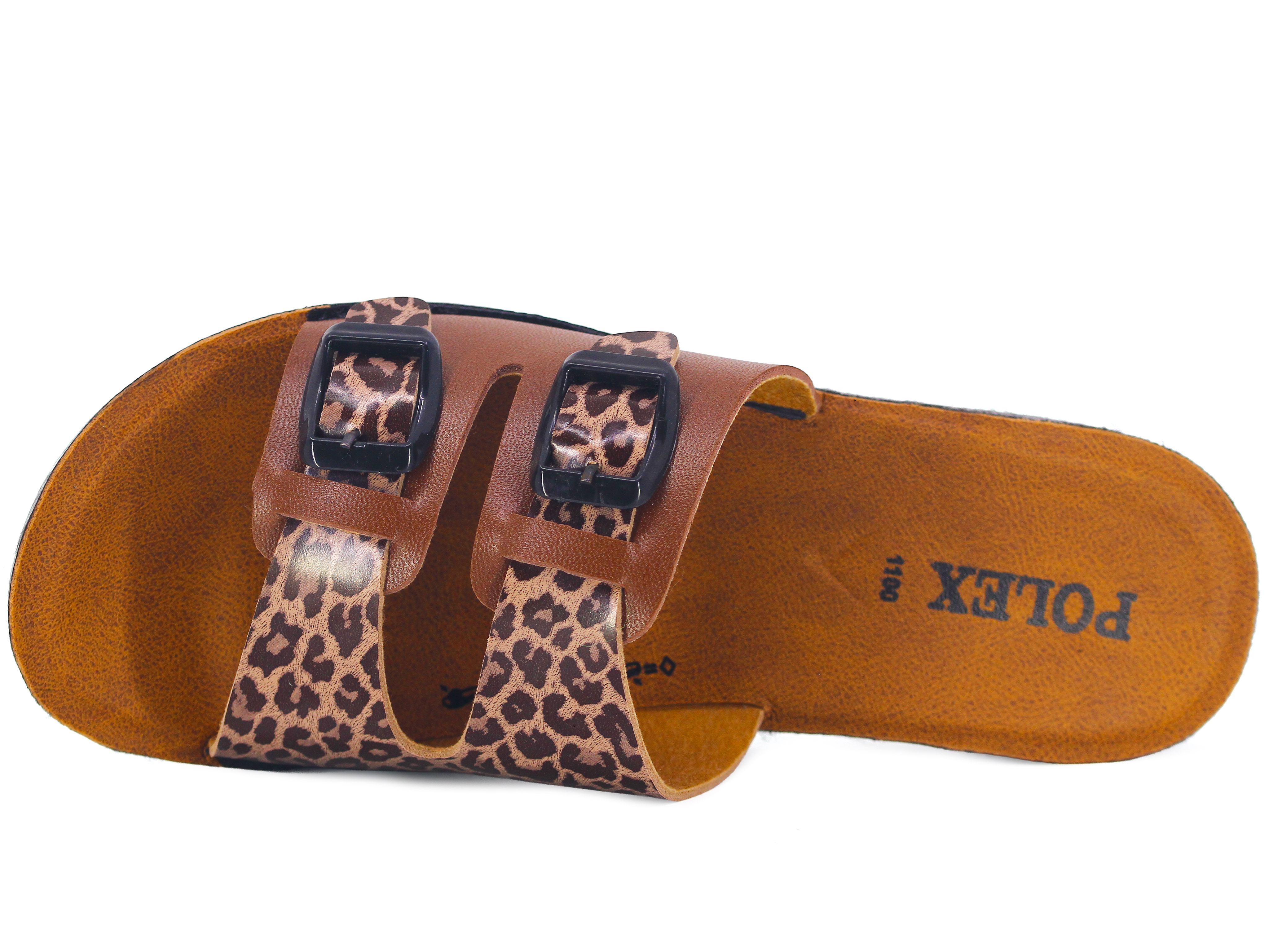 Polex Zenne 1110 Çift Toka Cilt Günlük Terlik - 2