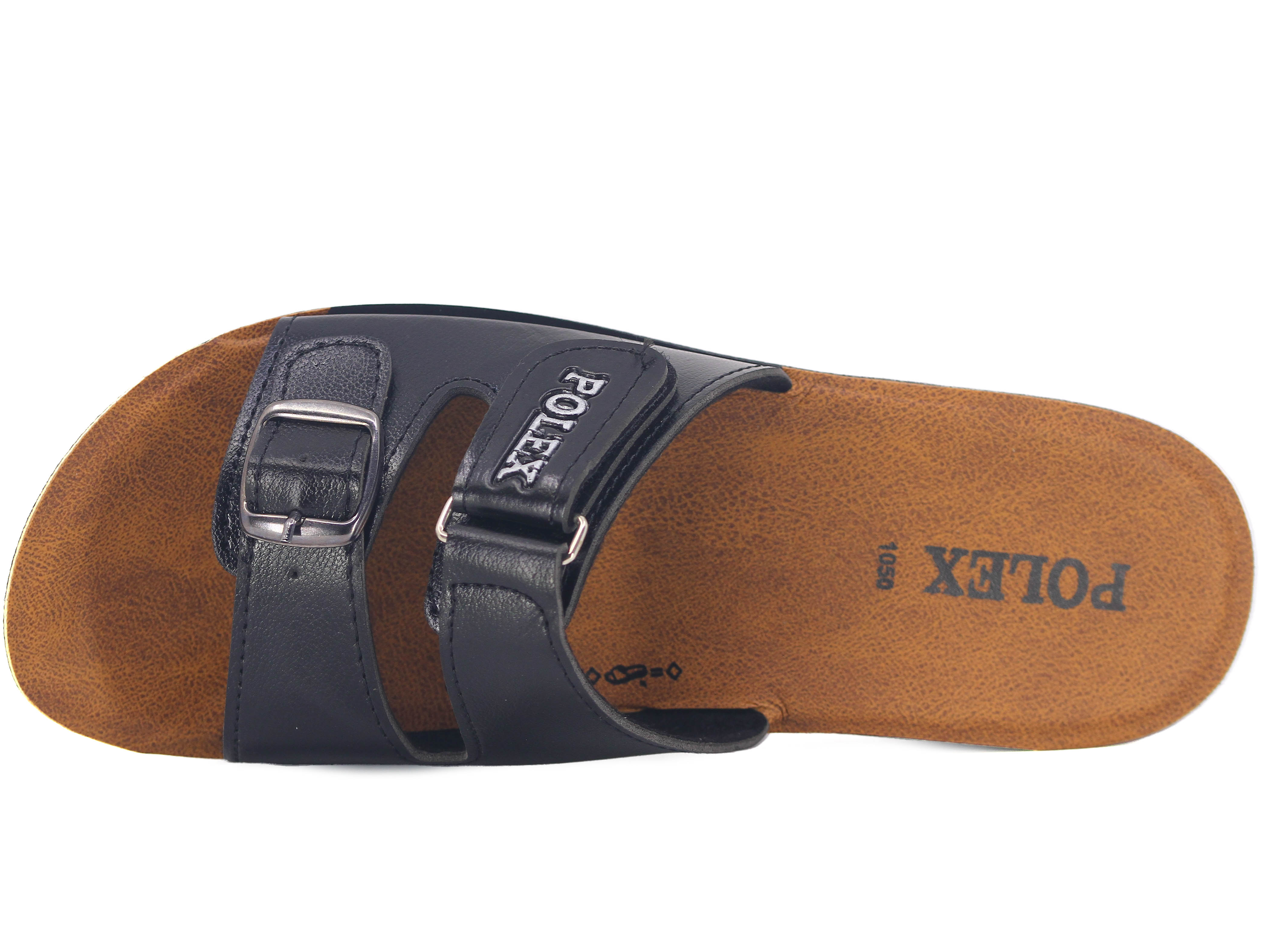 Polex Zenne 1053 Tek Toka Cırtlı Cilt Günlük Terlik - 2