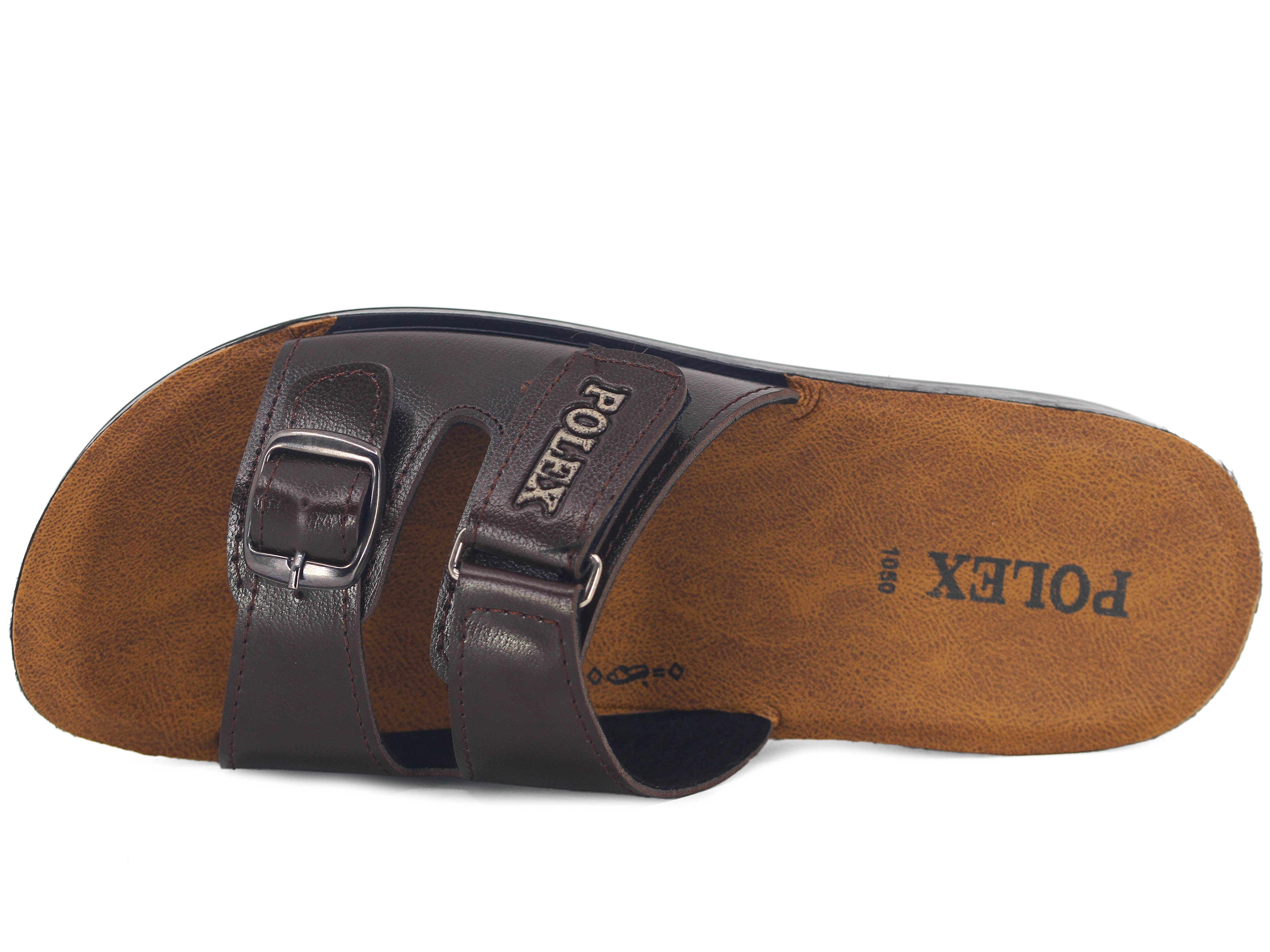 Polex Zenne 1053 Tek Toka Cırtlı Cilt Günlük Terlik - 2