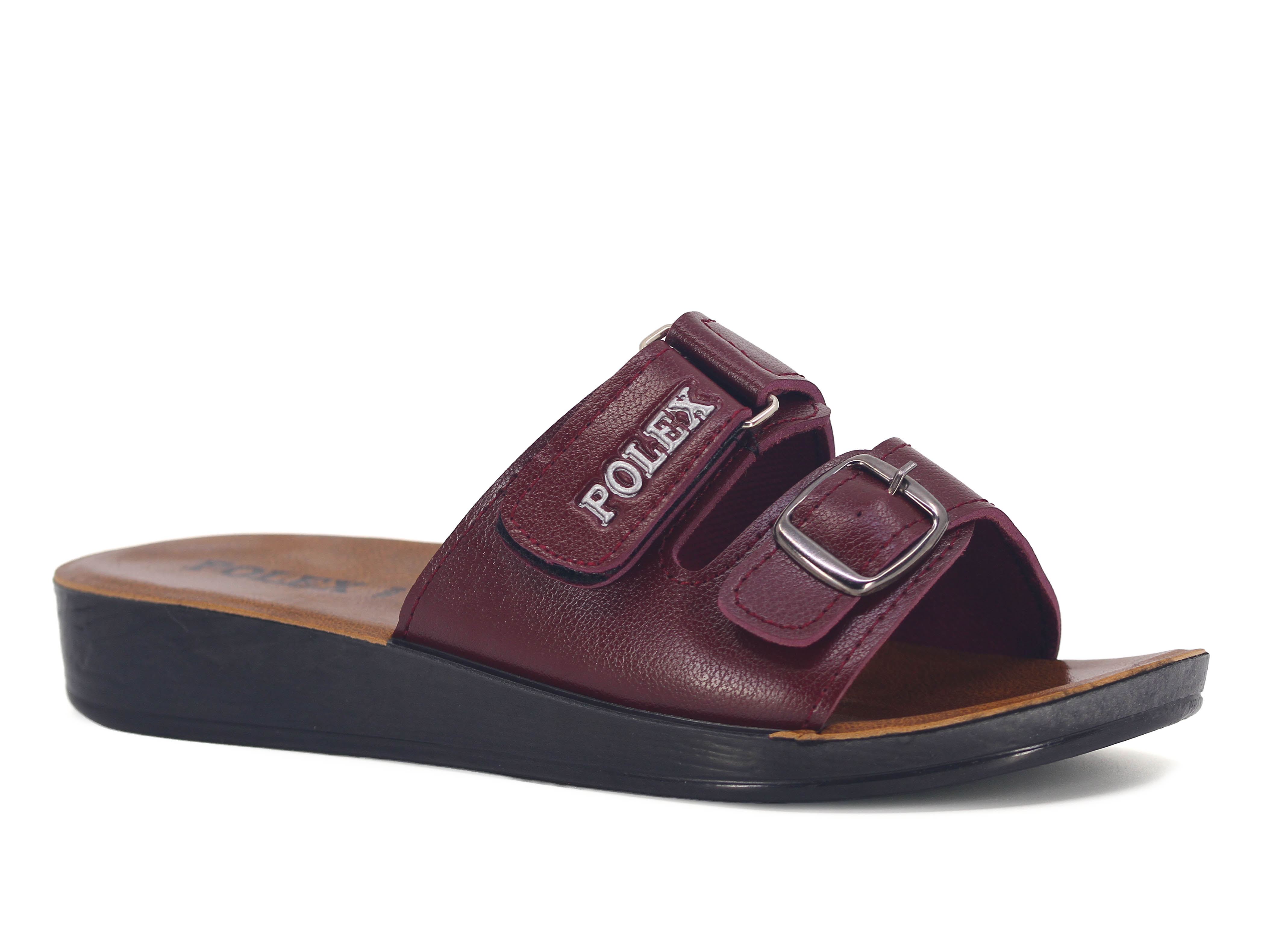 Polex Zenne 1053 Tek Toka Cırtlı Cilt Günlük Terlik - 1