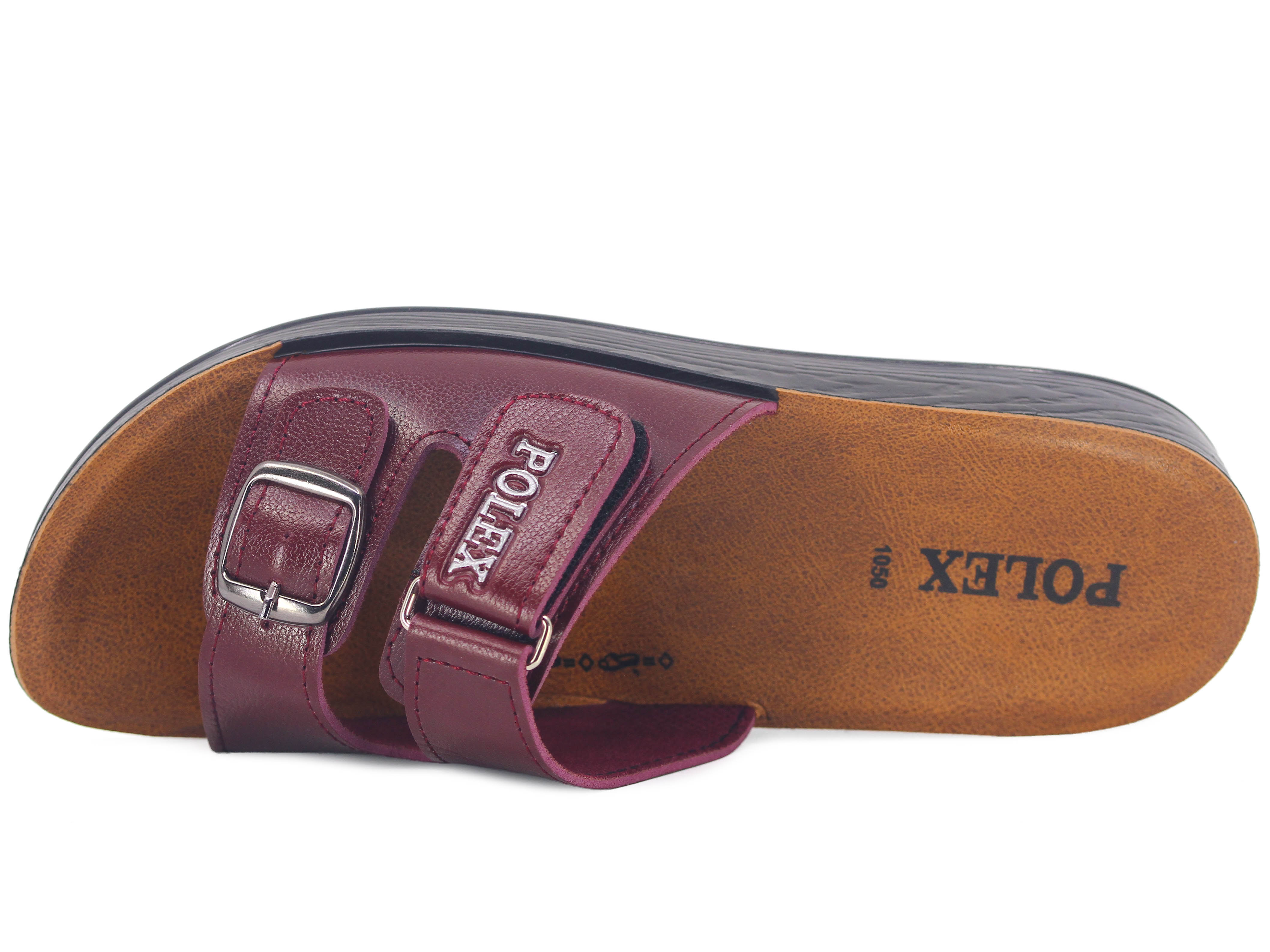 Polex Zenne 1053 Tek Toka Cırtlı Cilt Günlük Terlik - 2