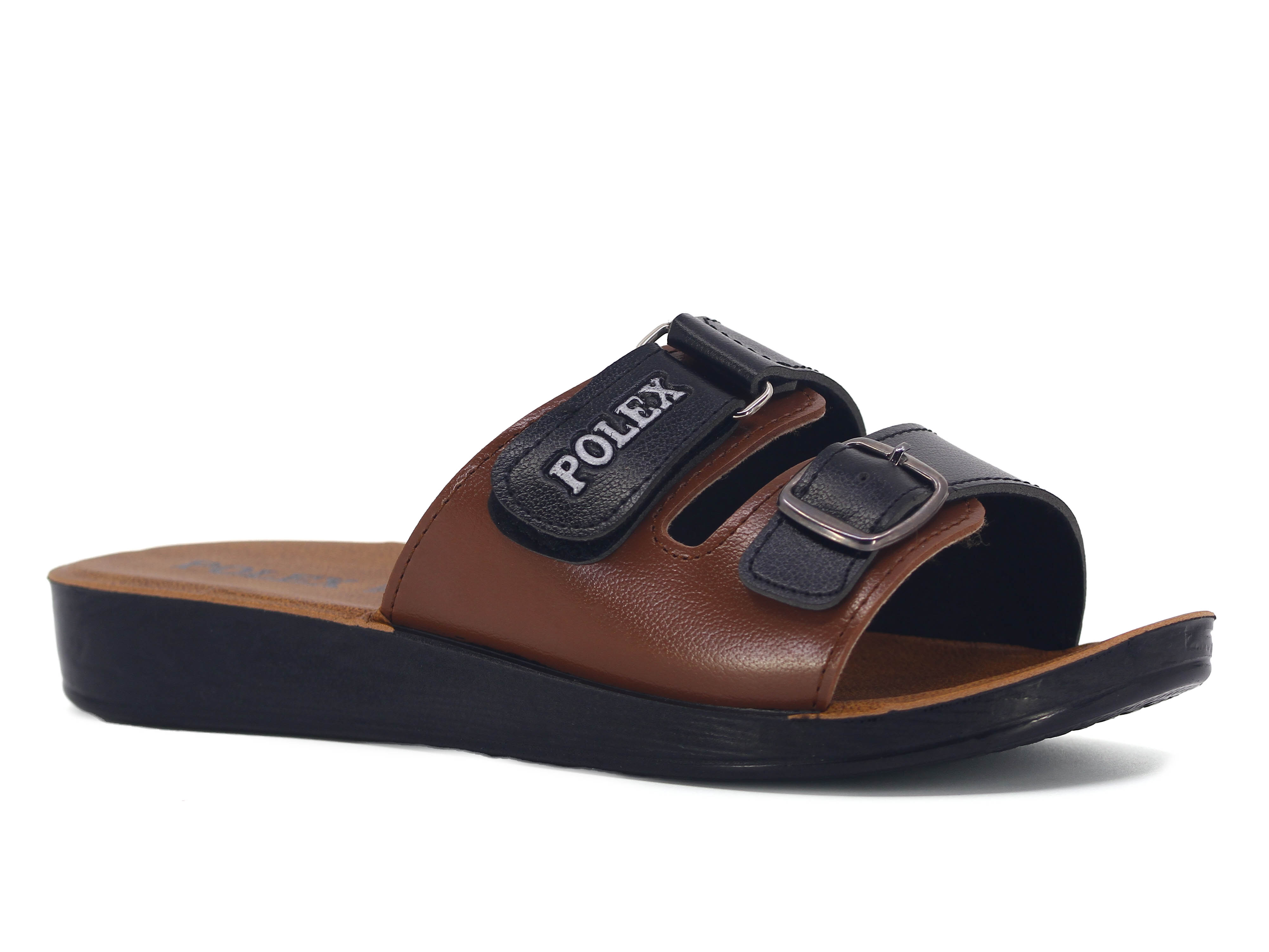 Polex Zenne 1053 Tek Toka Cırtlı Cilt Günlük Terlik - 1
