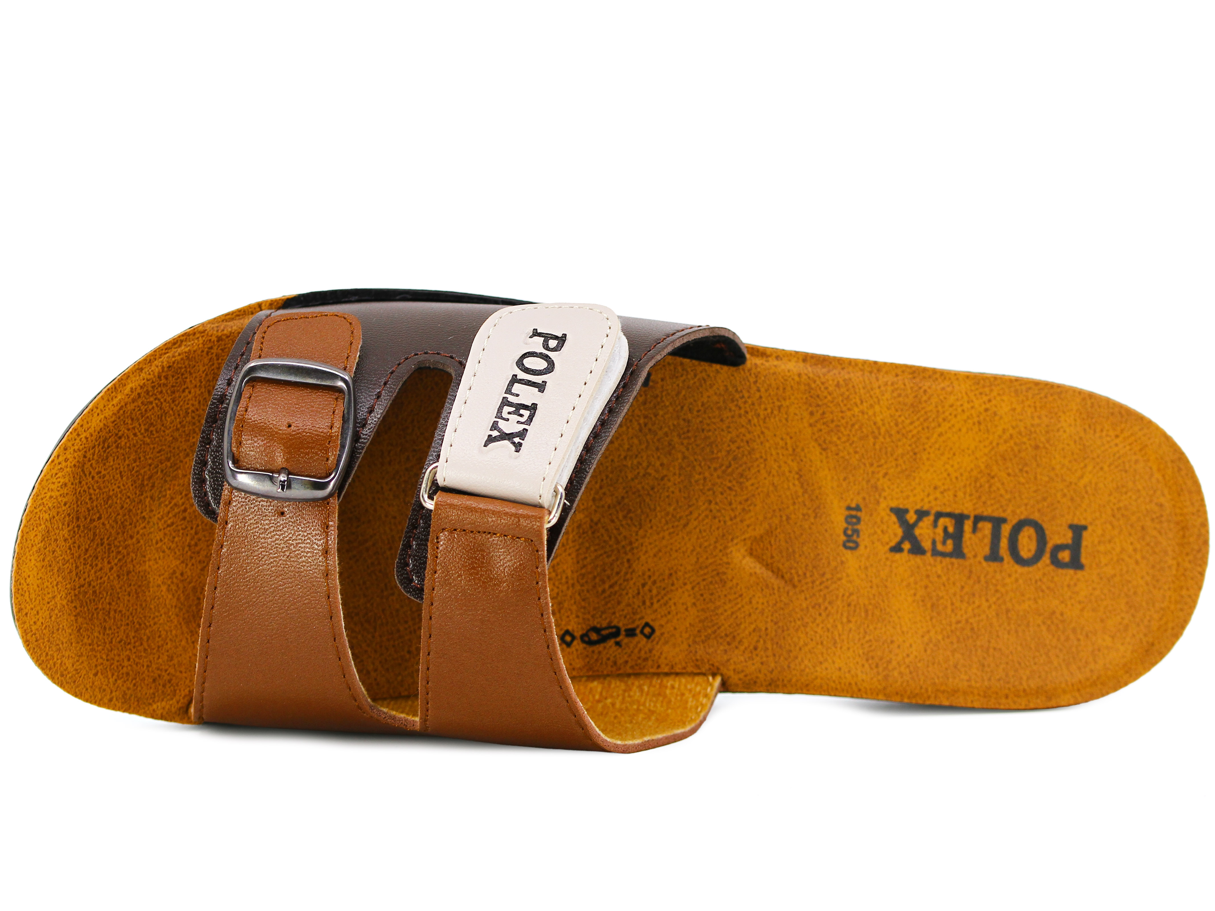 Polex Zenne 1053 Tek Toka Cırtlı Cilt Günlük Terlik - 2