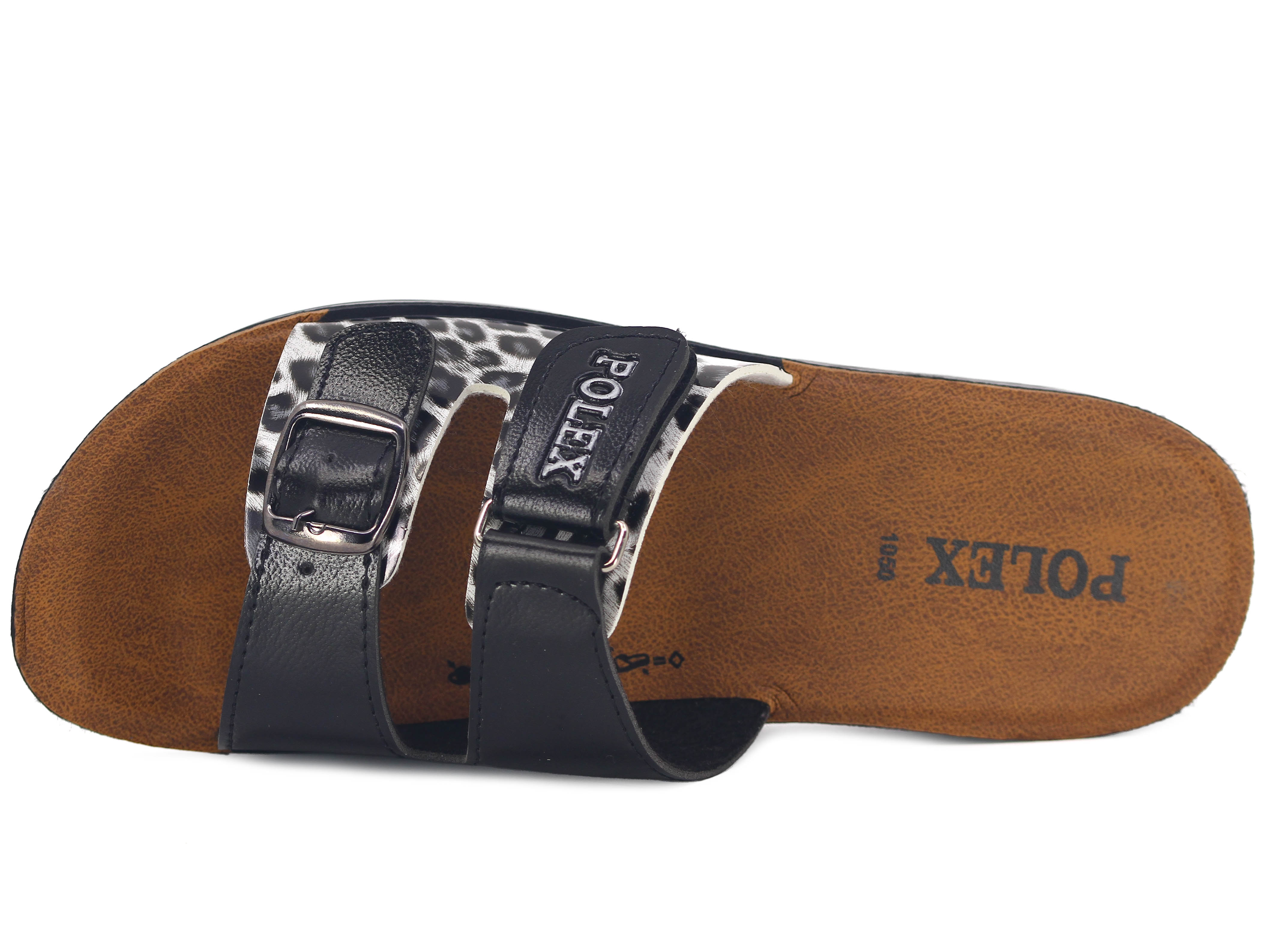 Polex Zenne 1053 Tek Toka Cırtlı Cilt Günlük Terlik - 2