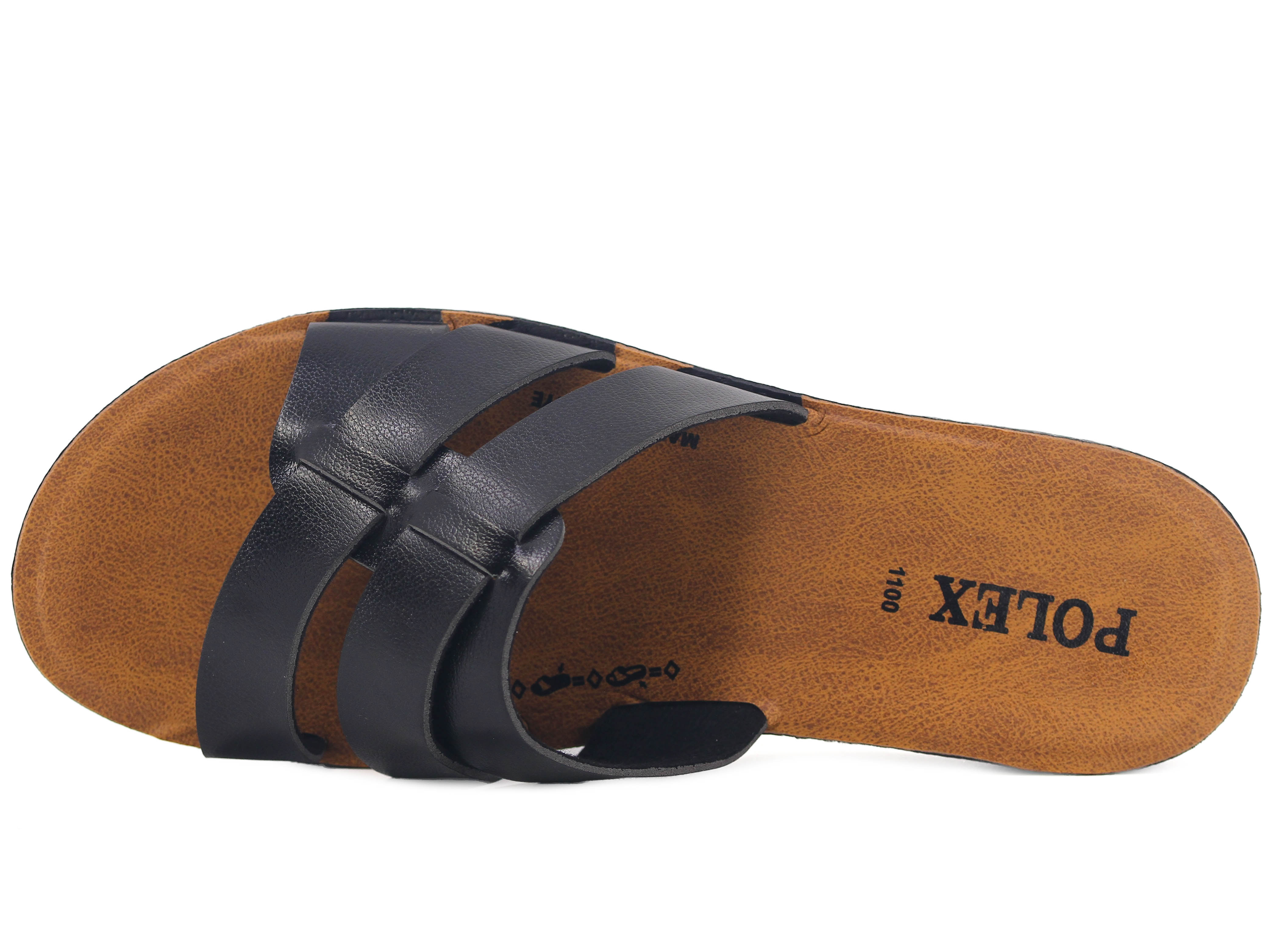 Polex Zenne 1103 Çift Bant Geçmeli Cilt Günlük Terlik - 2