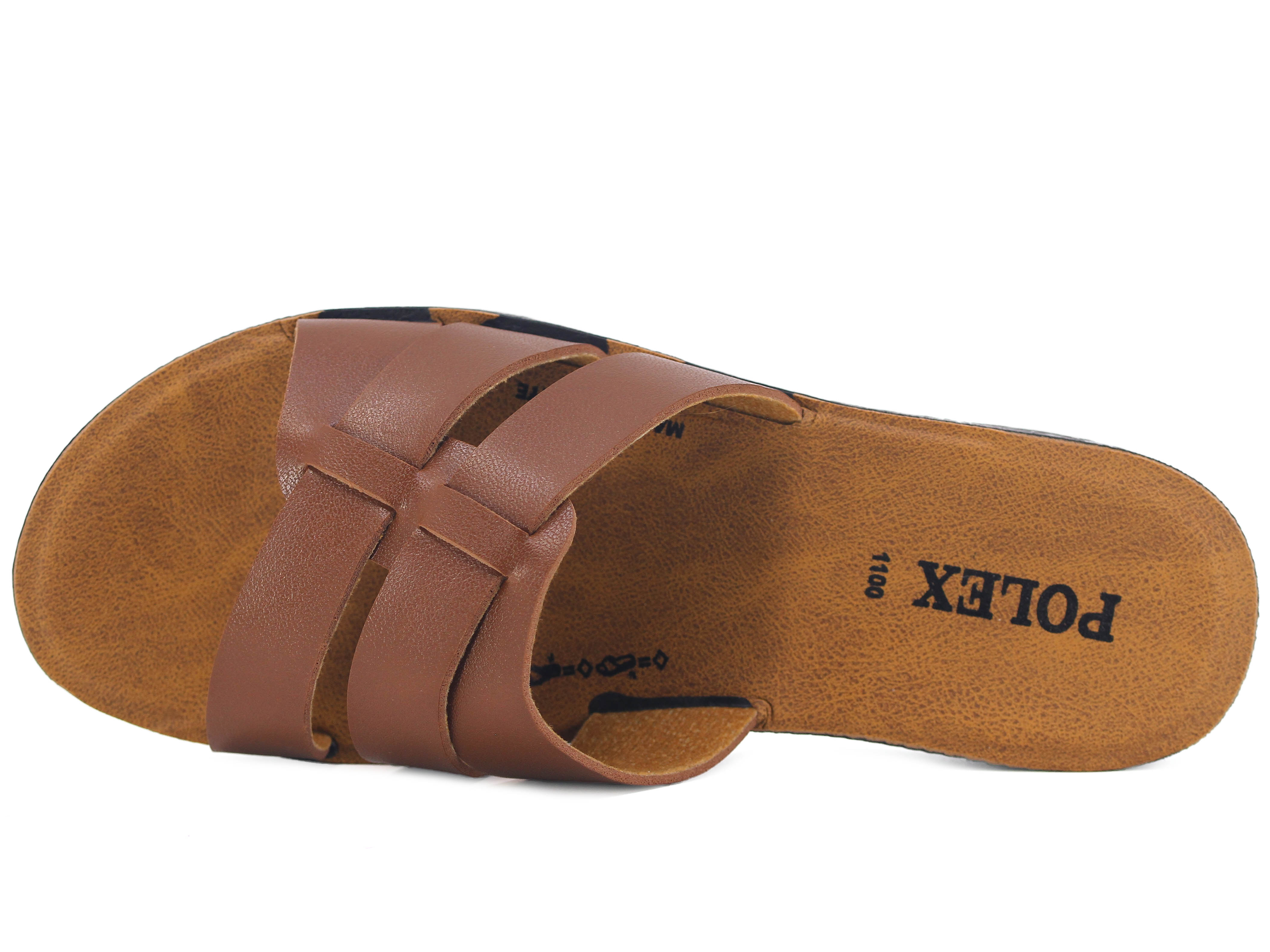 Polex Zenne 1103 Çift Bant Geçmeli Cilt Günlük Terlik - 2