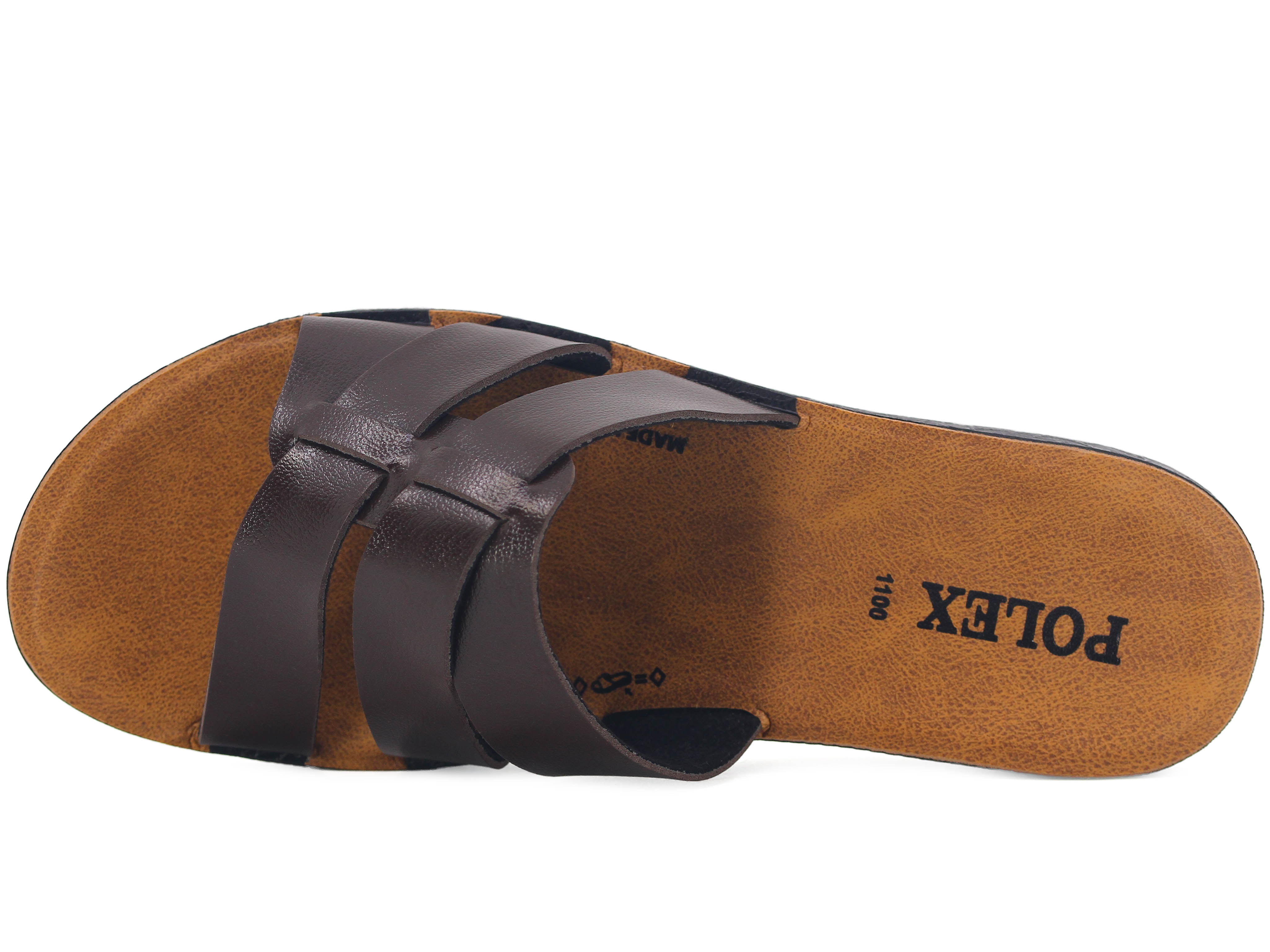 Polex Zenne 1103 Çift Bant Geçmeli Cilt Günlük Terlik - 2