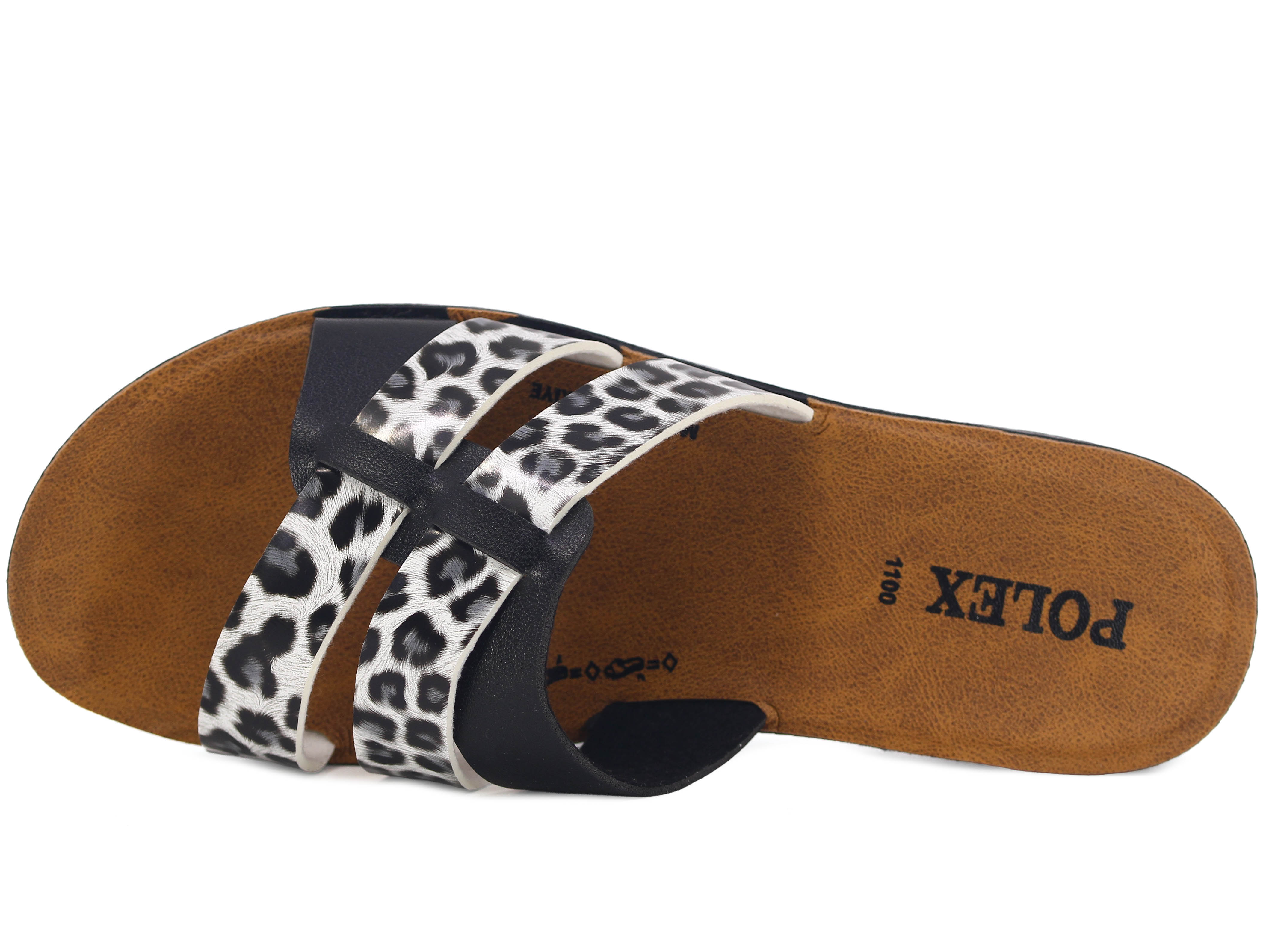 Polex Zenne 1103 Çift Bant Geçmeli Cilt Günlük Terlik - 2
