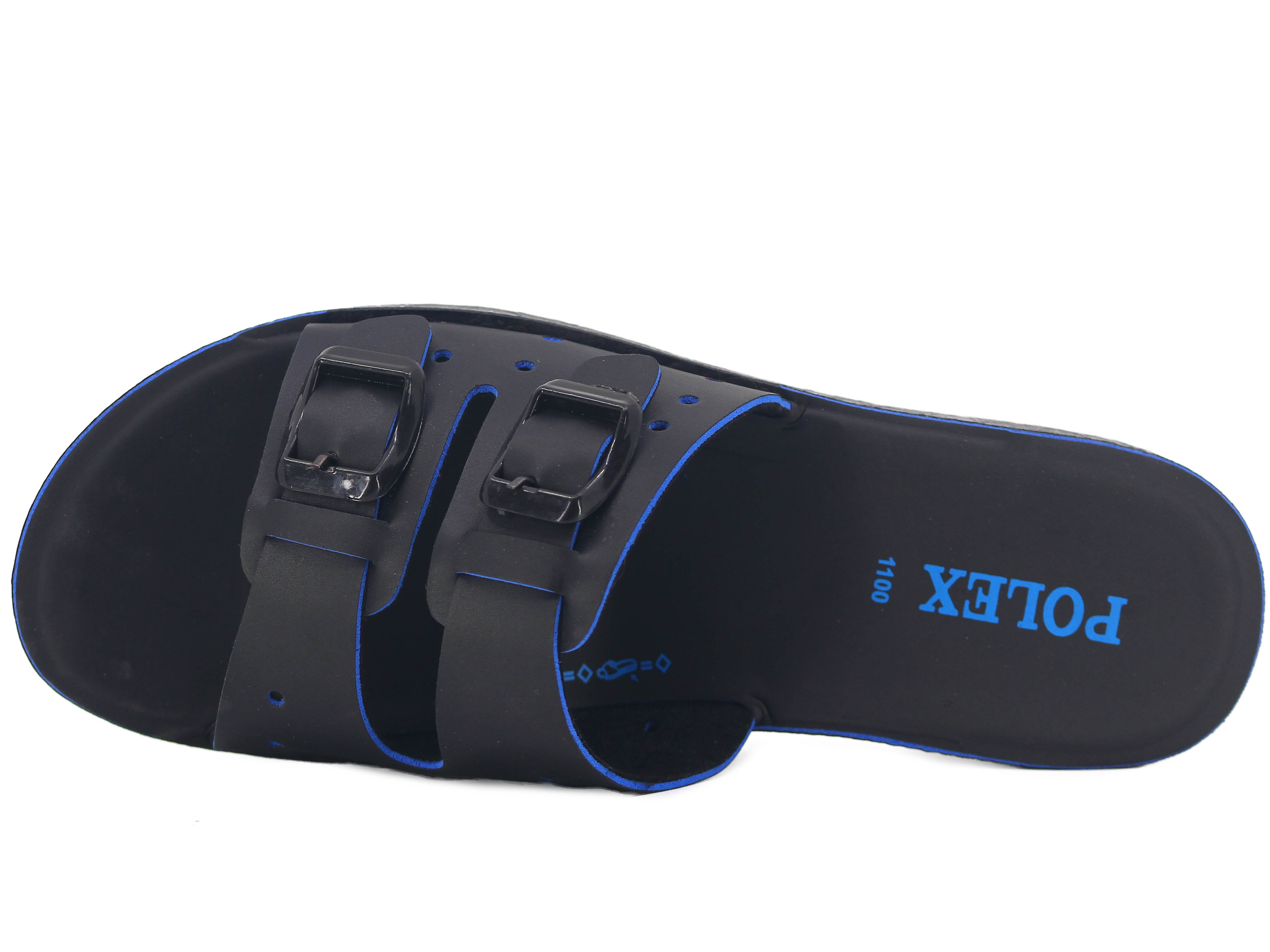 Polex Zenne 1110-A Çift Toka Ara Kat Delikli Günlük Terlik - 2